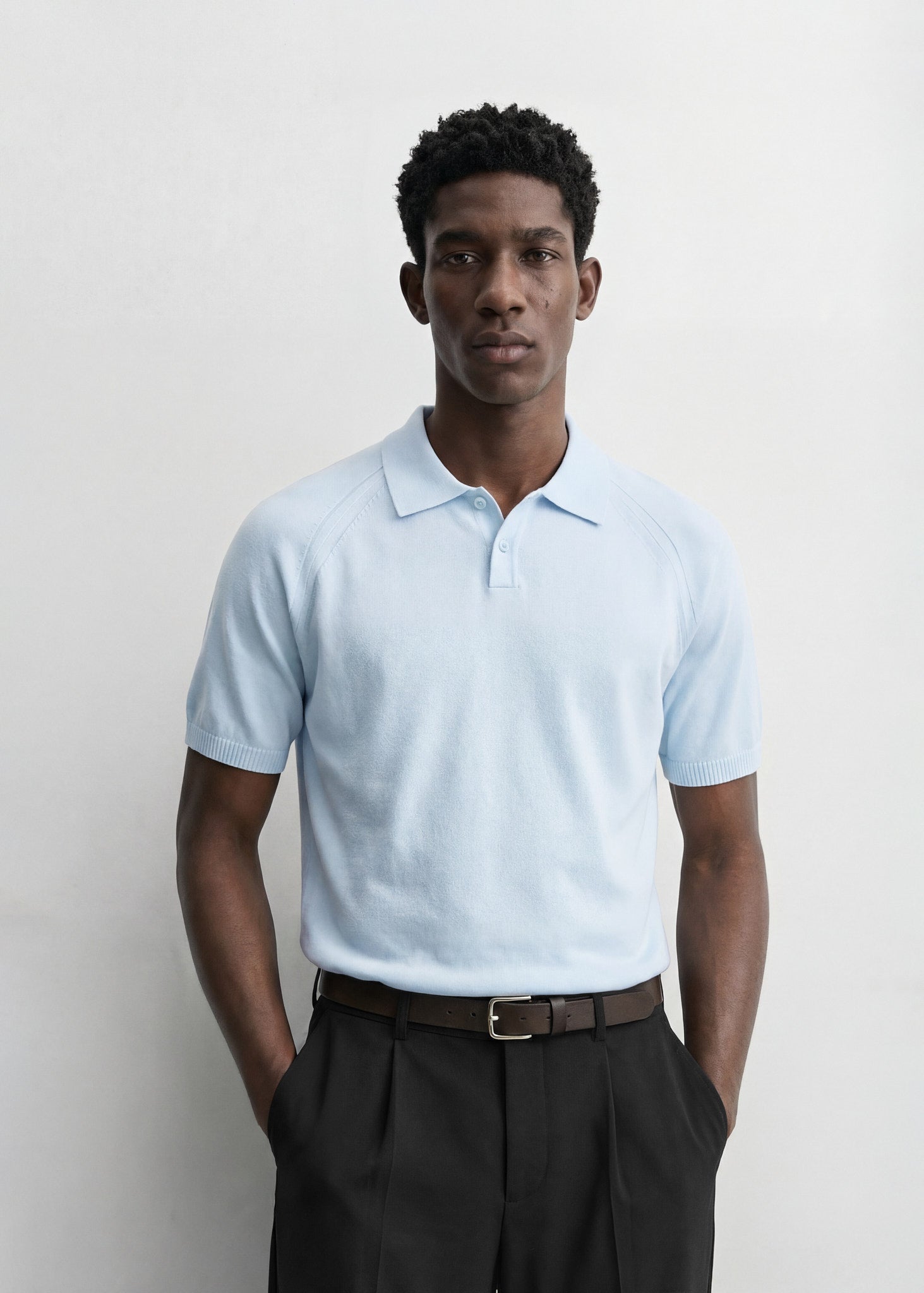 burocs-fine-knit-polo-t-shirt-light-blue-regular-fit image 4