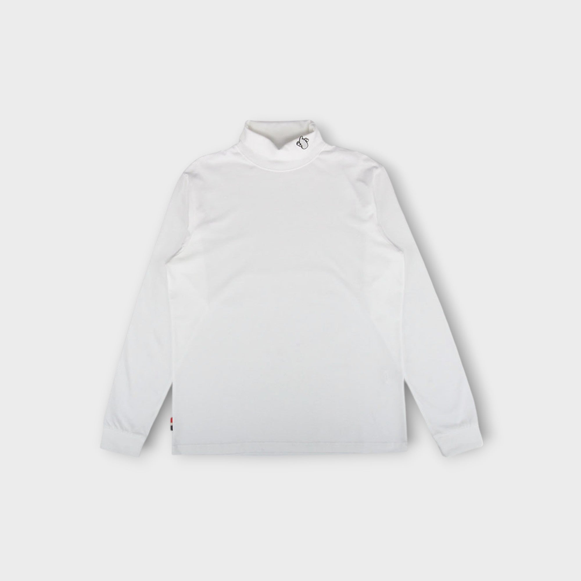 le-fix-patch-turtleneck-strickpullover-weiss-baumwolle-kaj-logo image 1