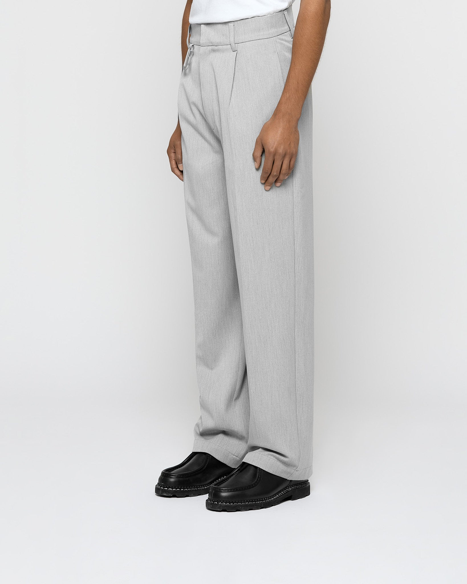 eightyfive-bottoms-pleated-baggy-tailored-pants-hose-grey-w32 image 3