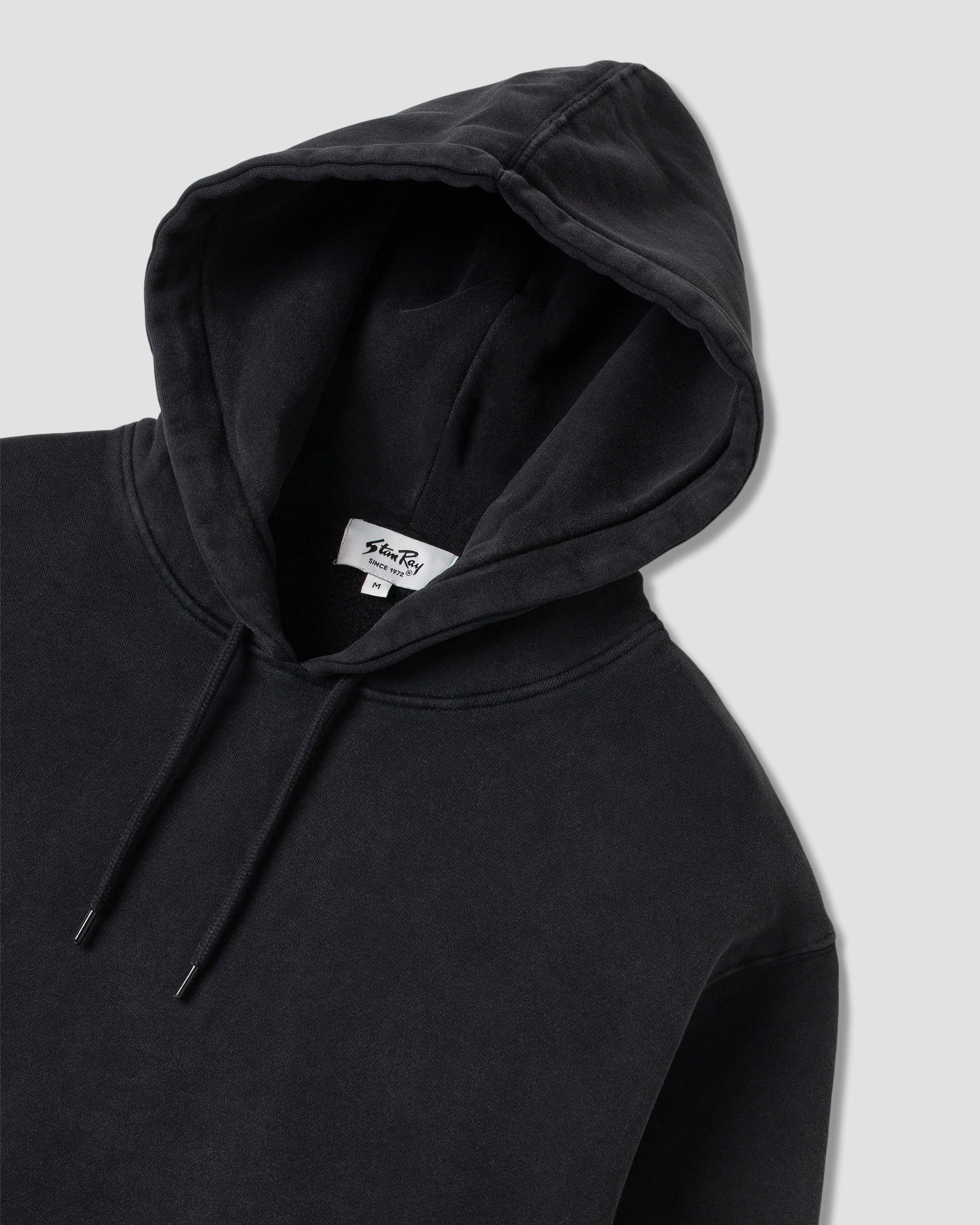 stan-ray-patch-hood-washed-black-hoodie-herren-baumwolle image 5