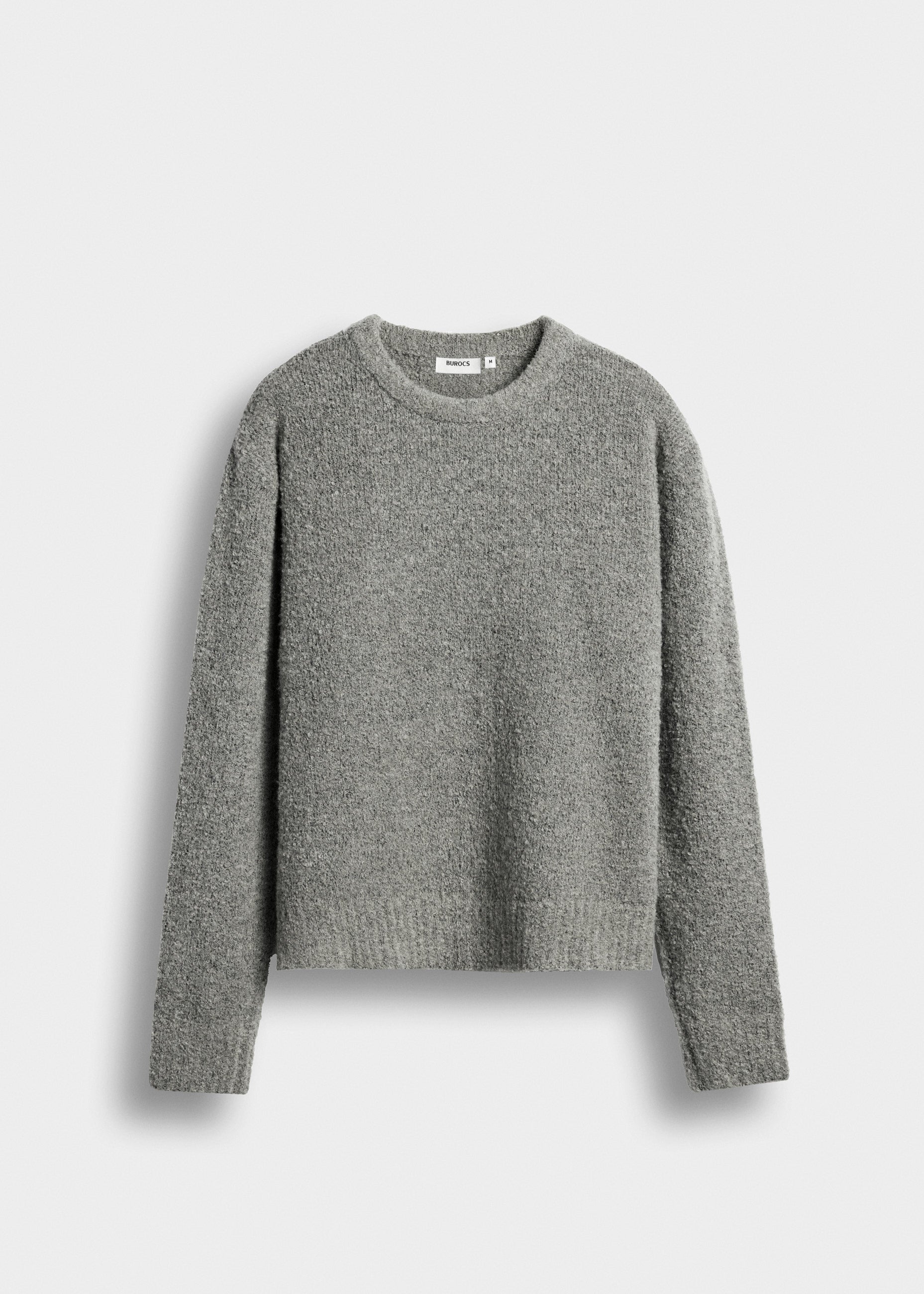 burocs-knitwear-loop-knit-sweater-pullover-grey-wolle image 1