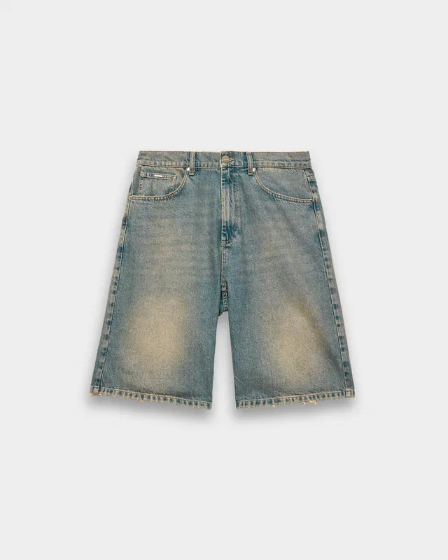 eightyfive-distressed-baggy-jorts-azure-blue-denim-shorts image 1