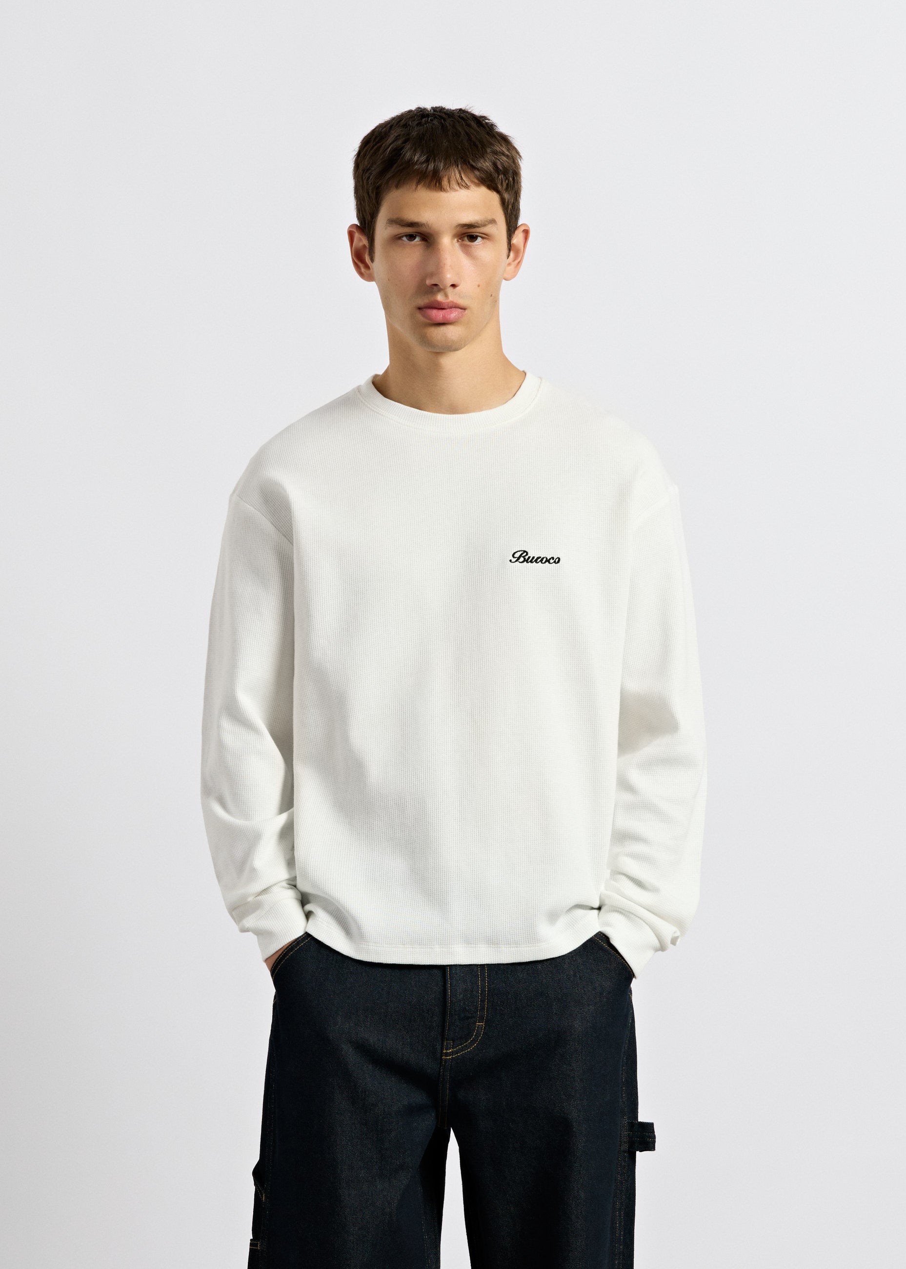 burocs-waffle-longsleeve-8958-off-white-baumwolle image 3