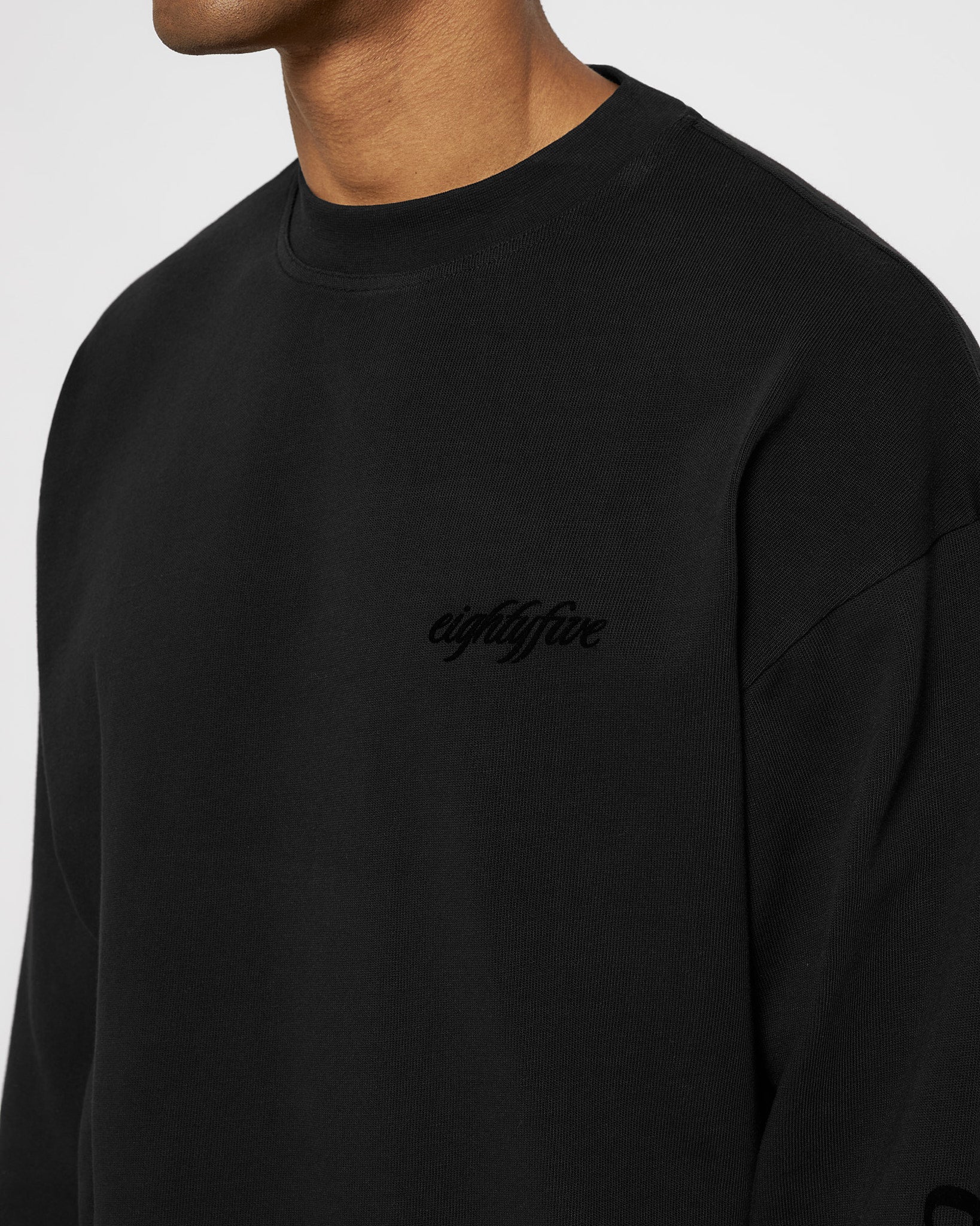 eightyfive-handwritten-longsleeve-langarmshirt-black-oversized image 6