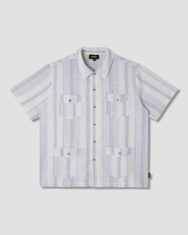 stan-ray-mexicali-shirt-herren-hemd-blue-stripe-kurzarm image 1