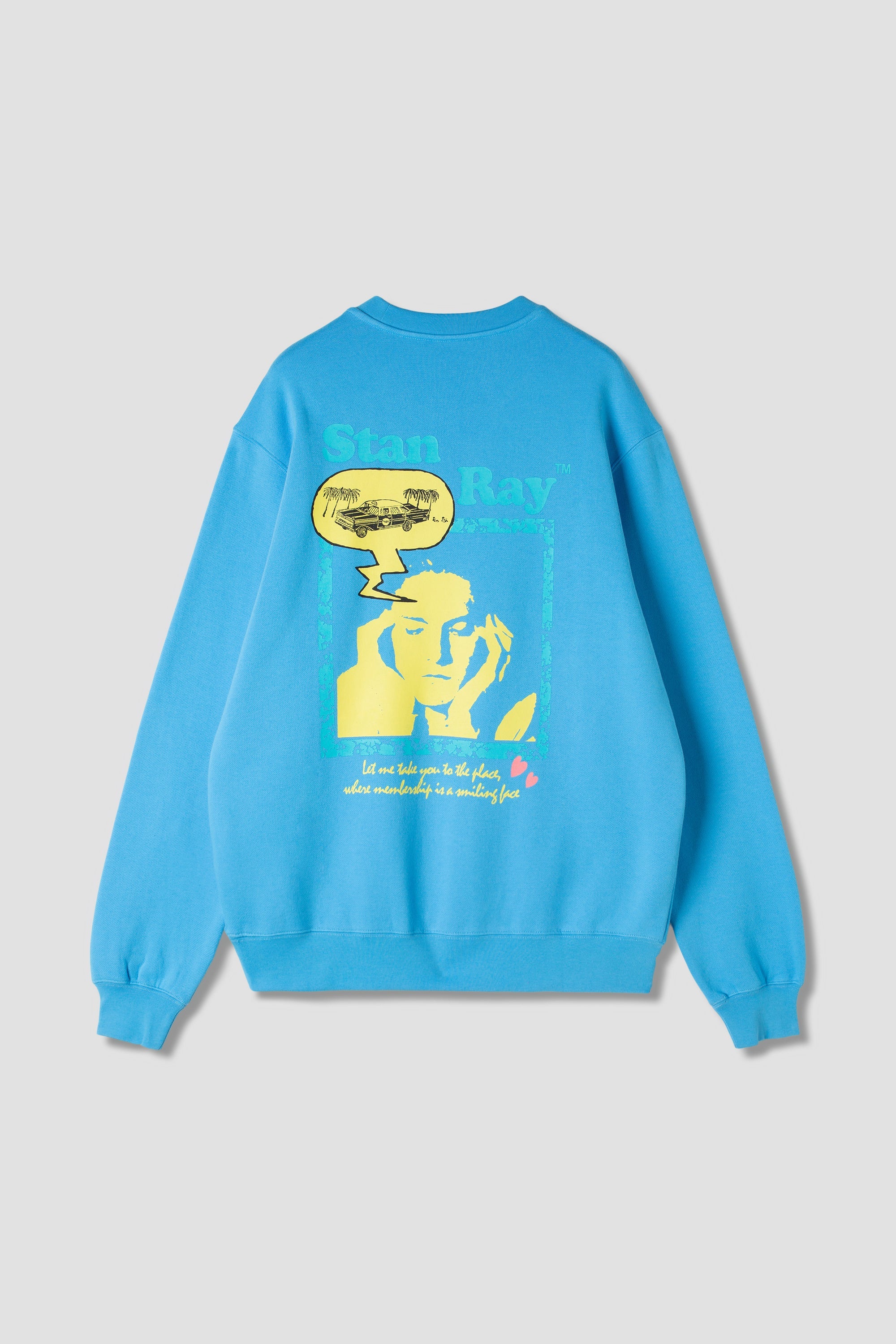 stan-ray-dreamy-bubble-crew-sweatshirt-gulf-blue-print image 2