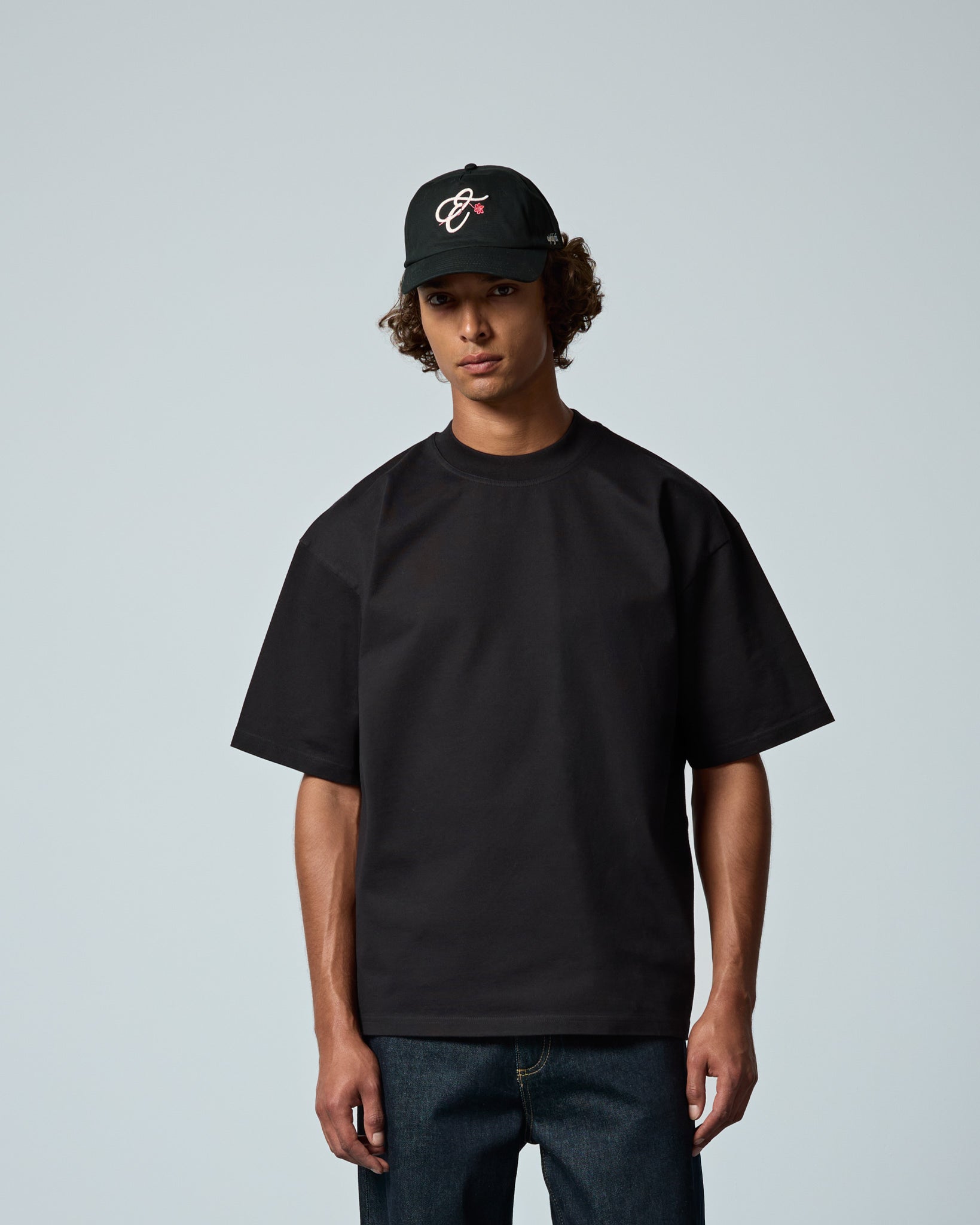 eightyfive-signature-oversized-t-shirt-herren-black-320gsm image 3