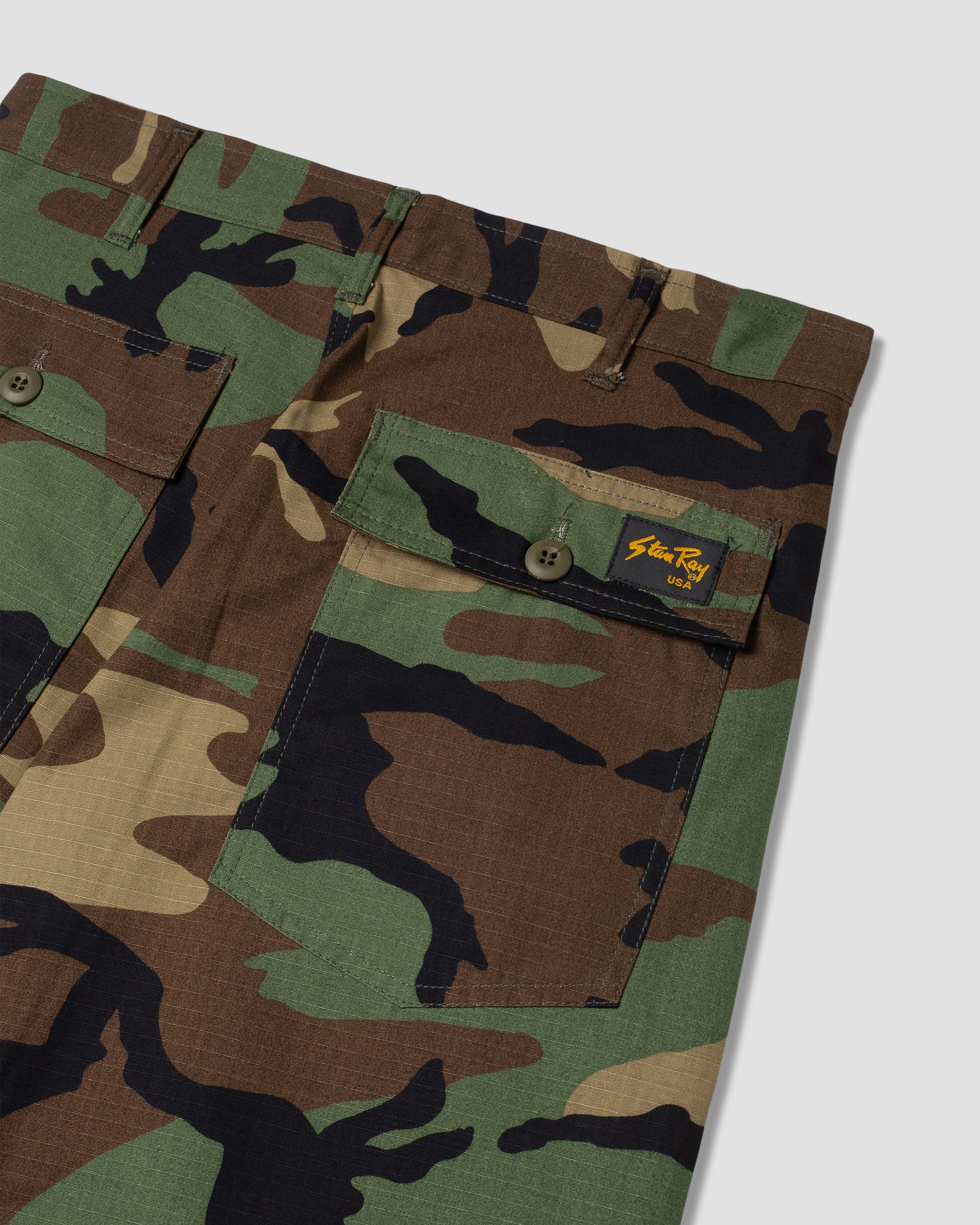 stan-ray-fatigue-shorts-woodland-camo-baumwolle image 4