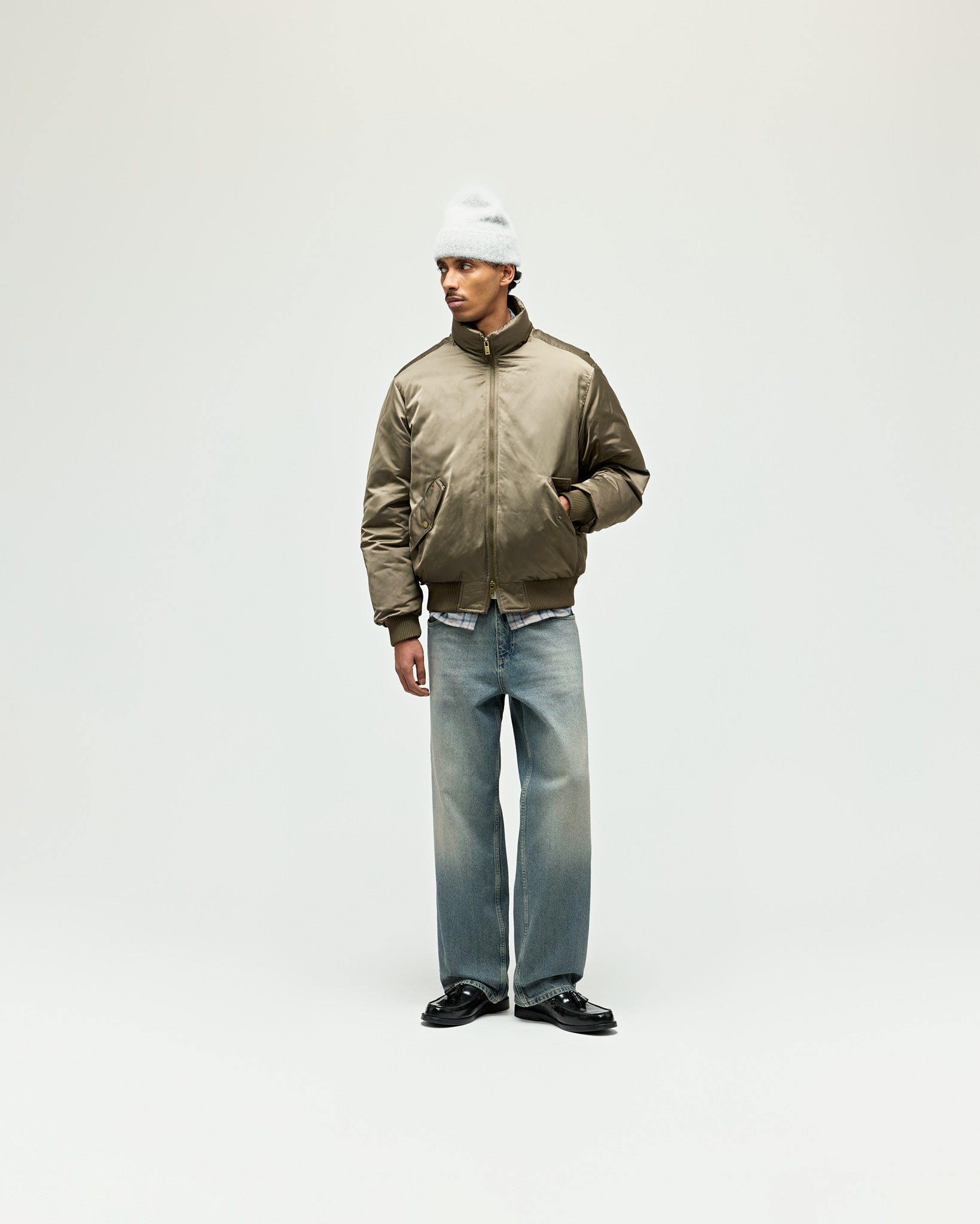 eightyfive-satin-bomber-jacket-olive-herren-regular-fit image 6