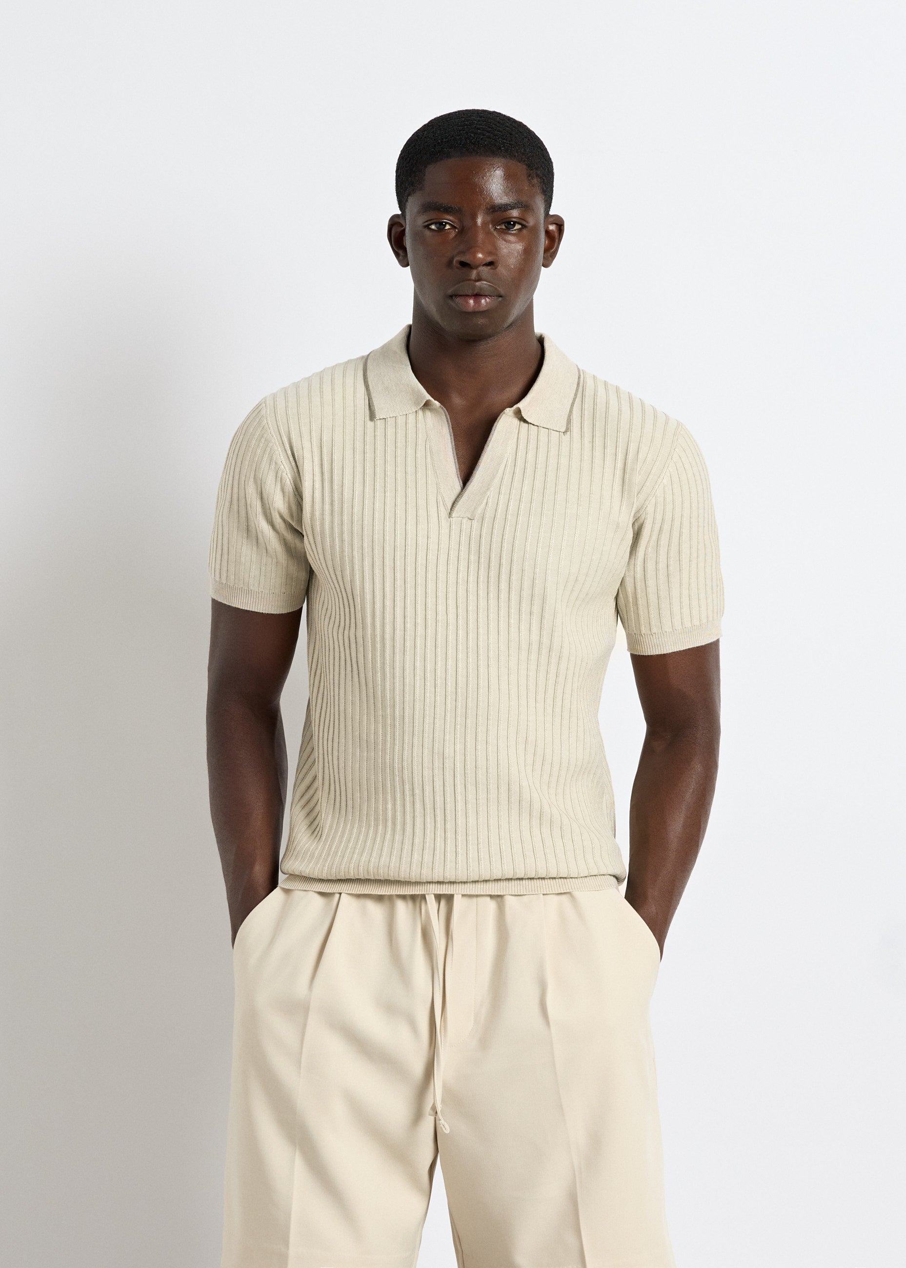 burocs-t-shirts-polo-t-shirt-poloshirt-beige-regular-fit image 4