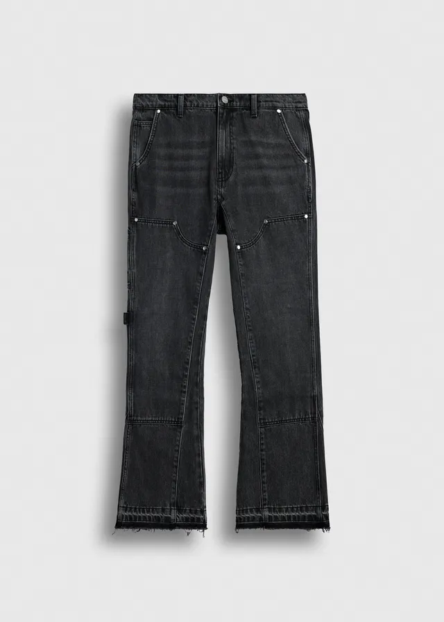 burocs-tony-flared-carpenter-jeans-charcoal-grey-baumwolle image 1