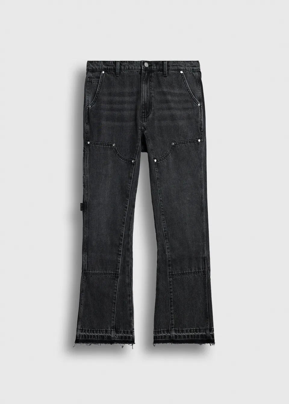 burocs-tony-flared-carpenter-jeans-charcoal-grey-baumwolle image 1