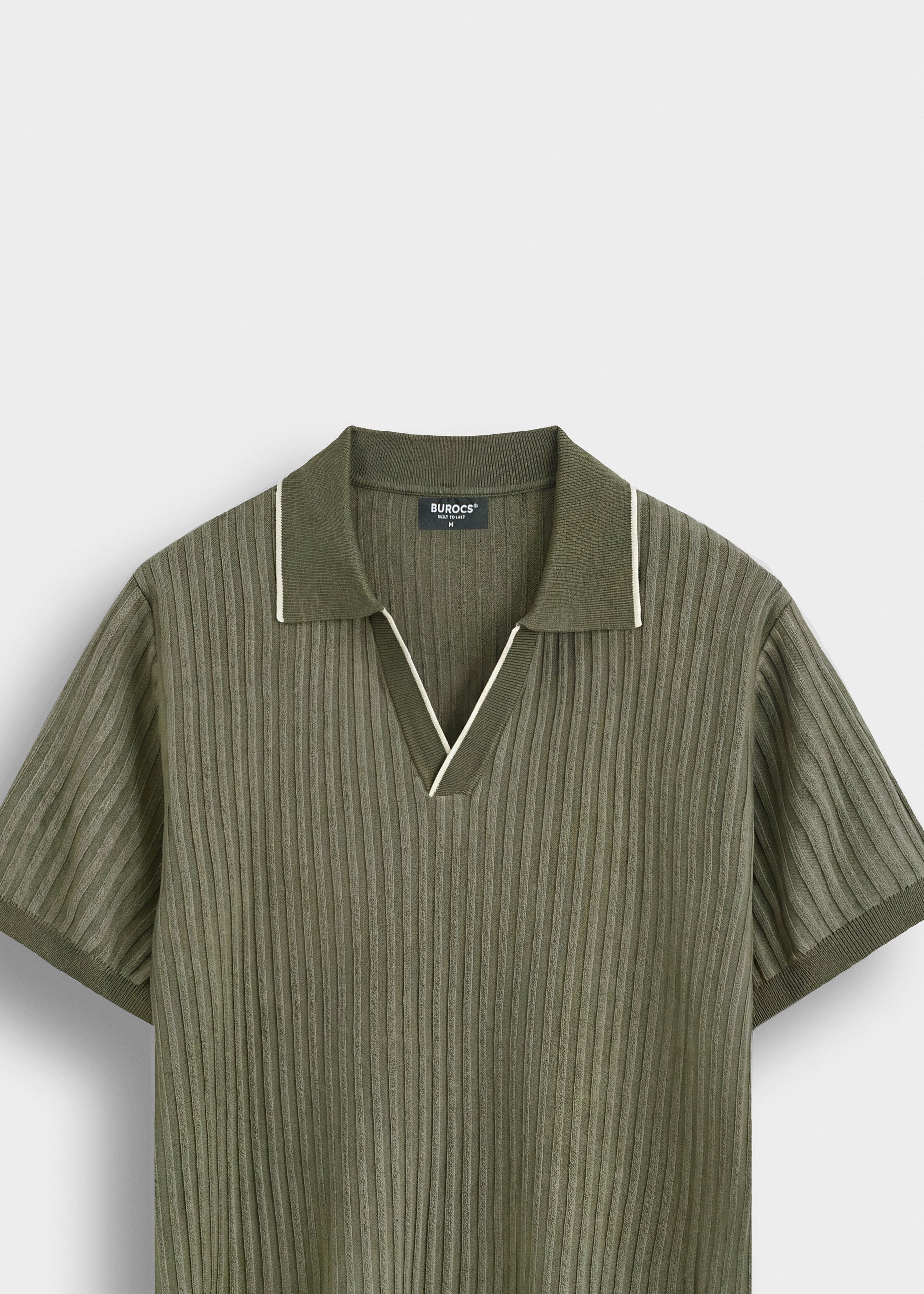burocs-polo-t-shirt-9537-strickpolo-khaki-regular image 3