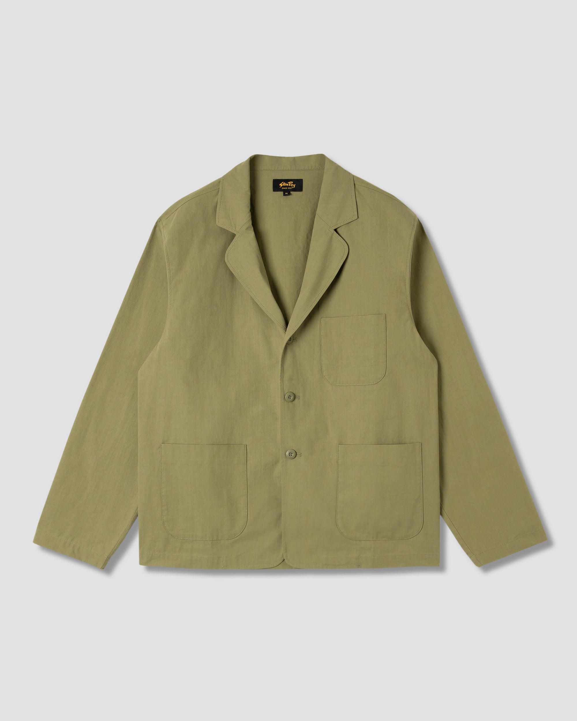 stan-ray-3-pocket-jacket-sakko-olive-sateen-baumwolle image 1