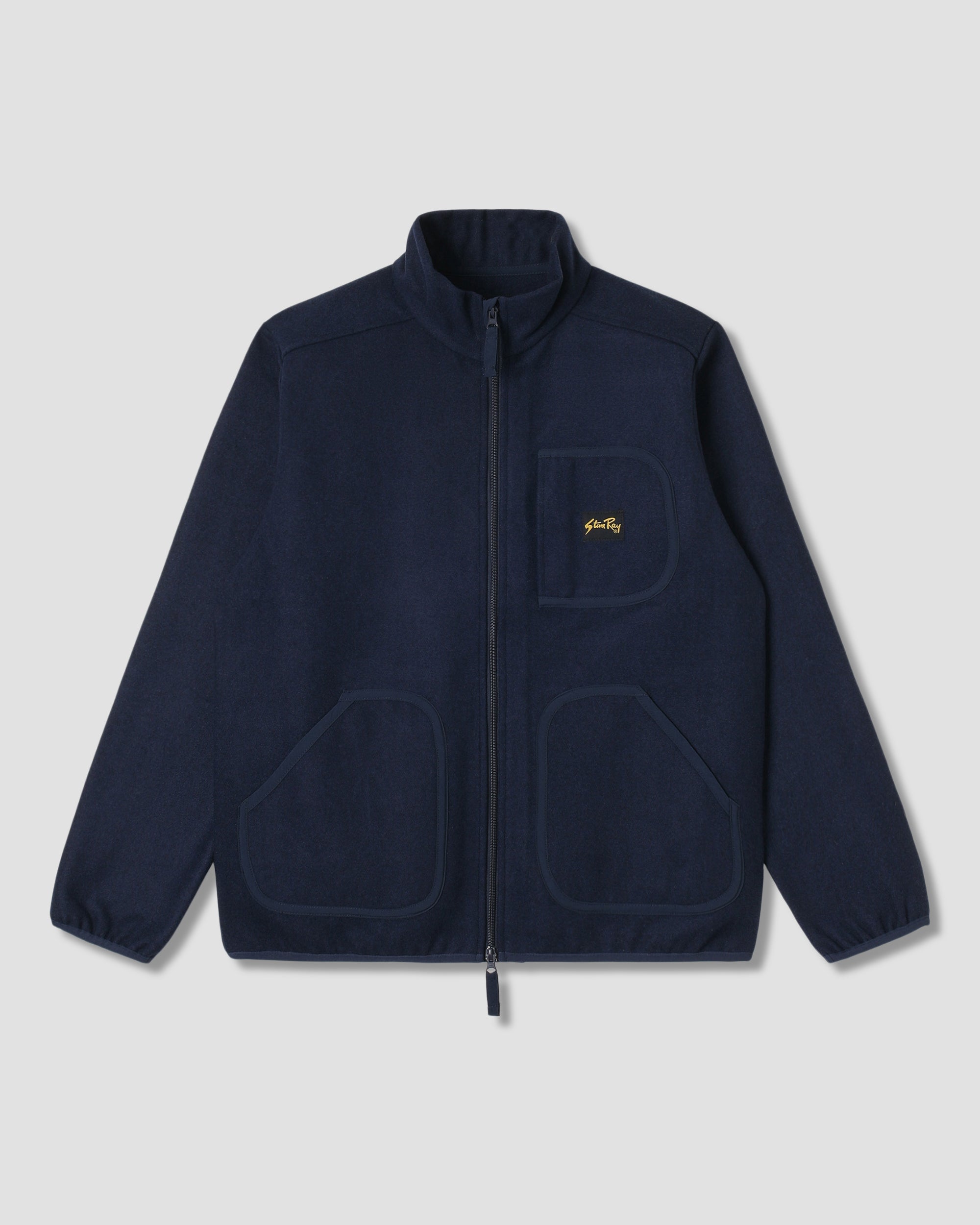 stan-ray-wool-fleece-jacket-navy-heather-wolljacke-herren image 1