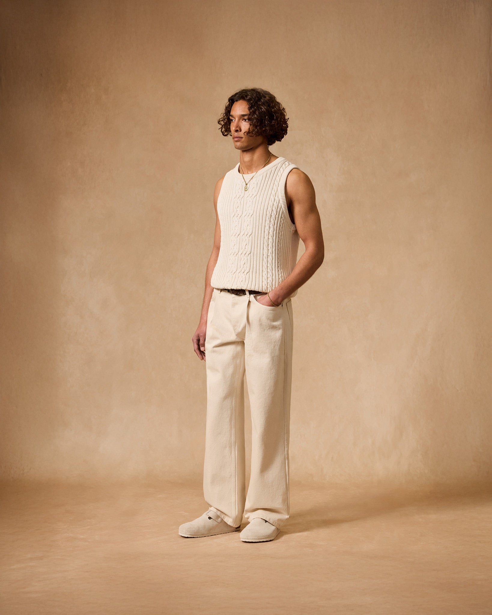 eightyfive-tops-knitted-tank-top-off-white-relaxed-fit image 5