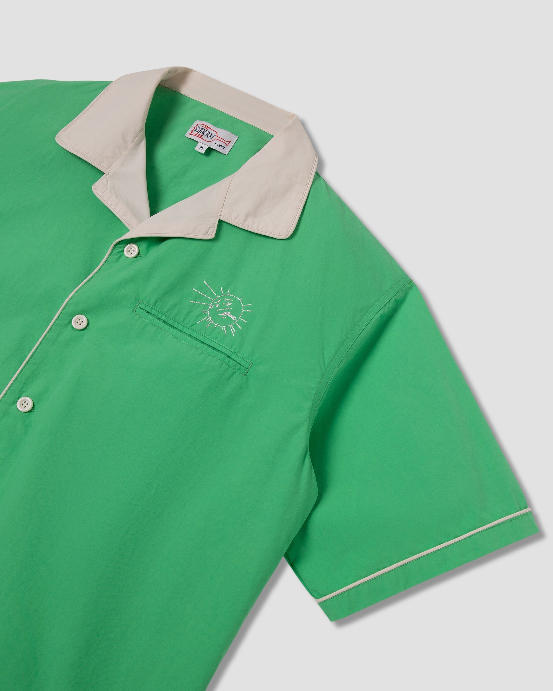 stan-ray-bowling-shirt-kurzarmhemd-island-green-baumwolle image 2