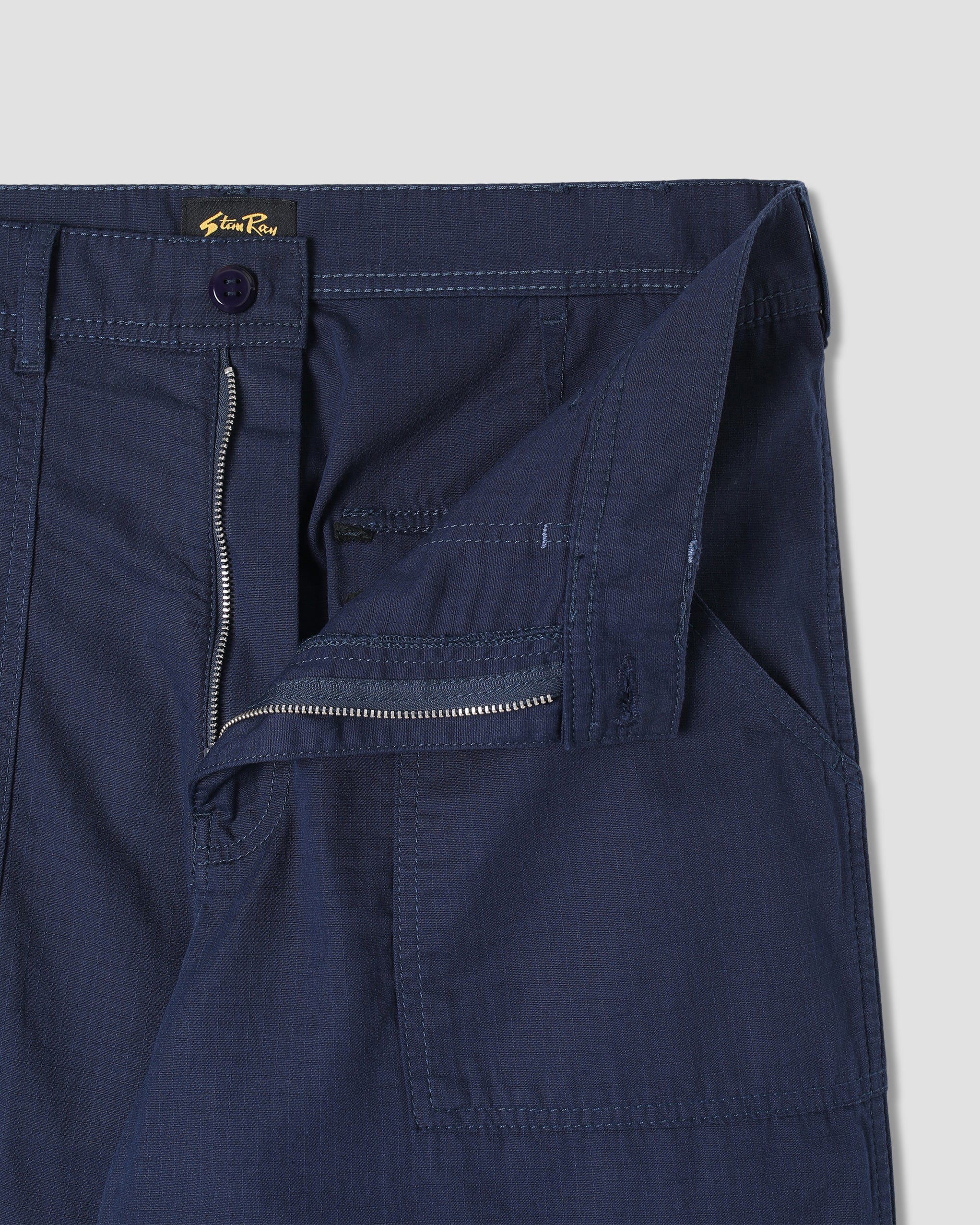 stan-ray-fat-pant-hose-navy-ripstop-baumwolle-lockerer-sitz image 2
