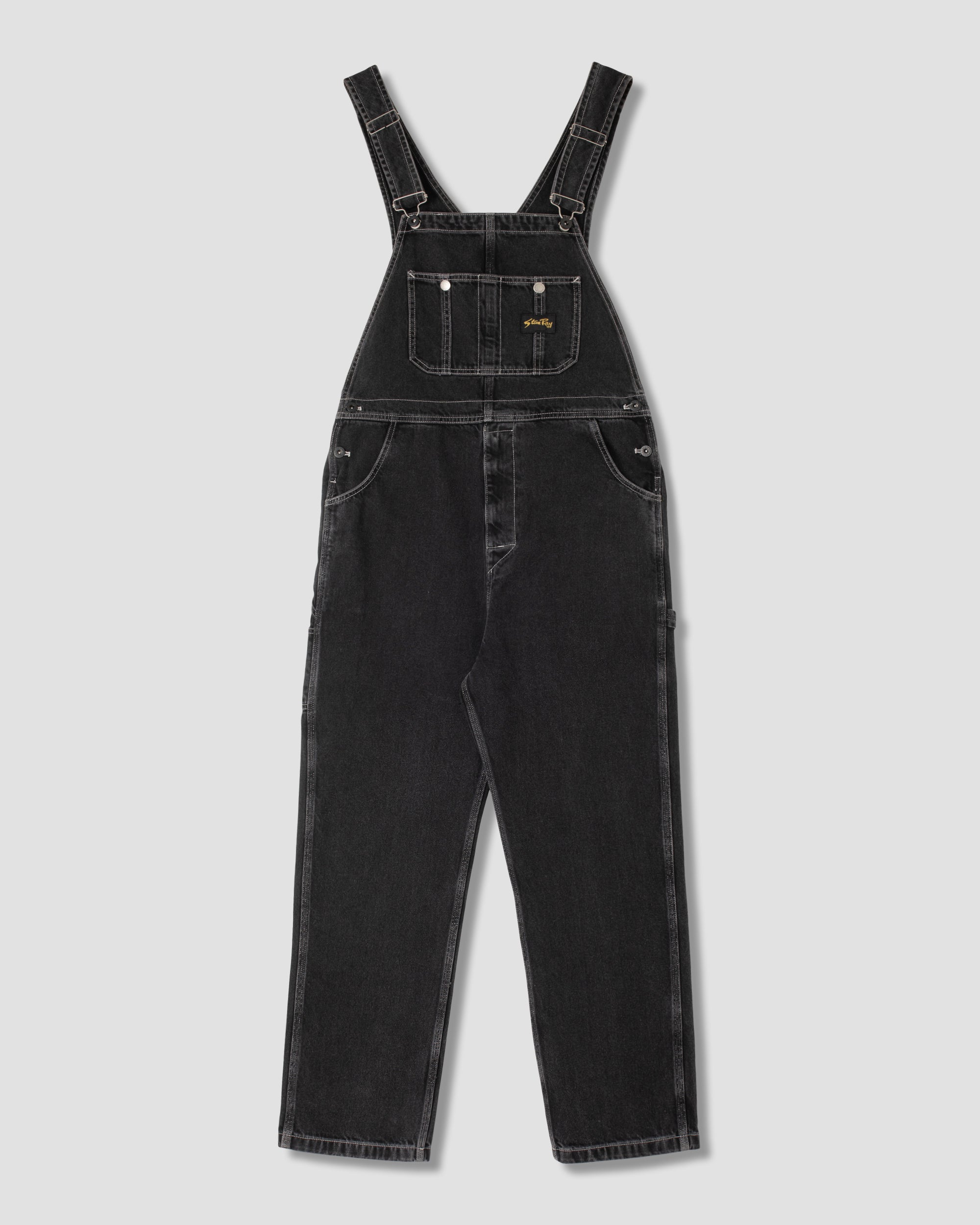 stan-ray-earls-bib-latzhose-washed-black-denim image 1