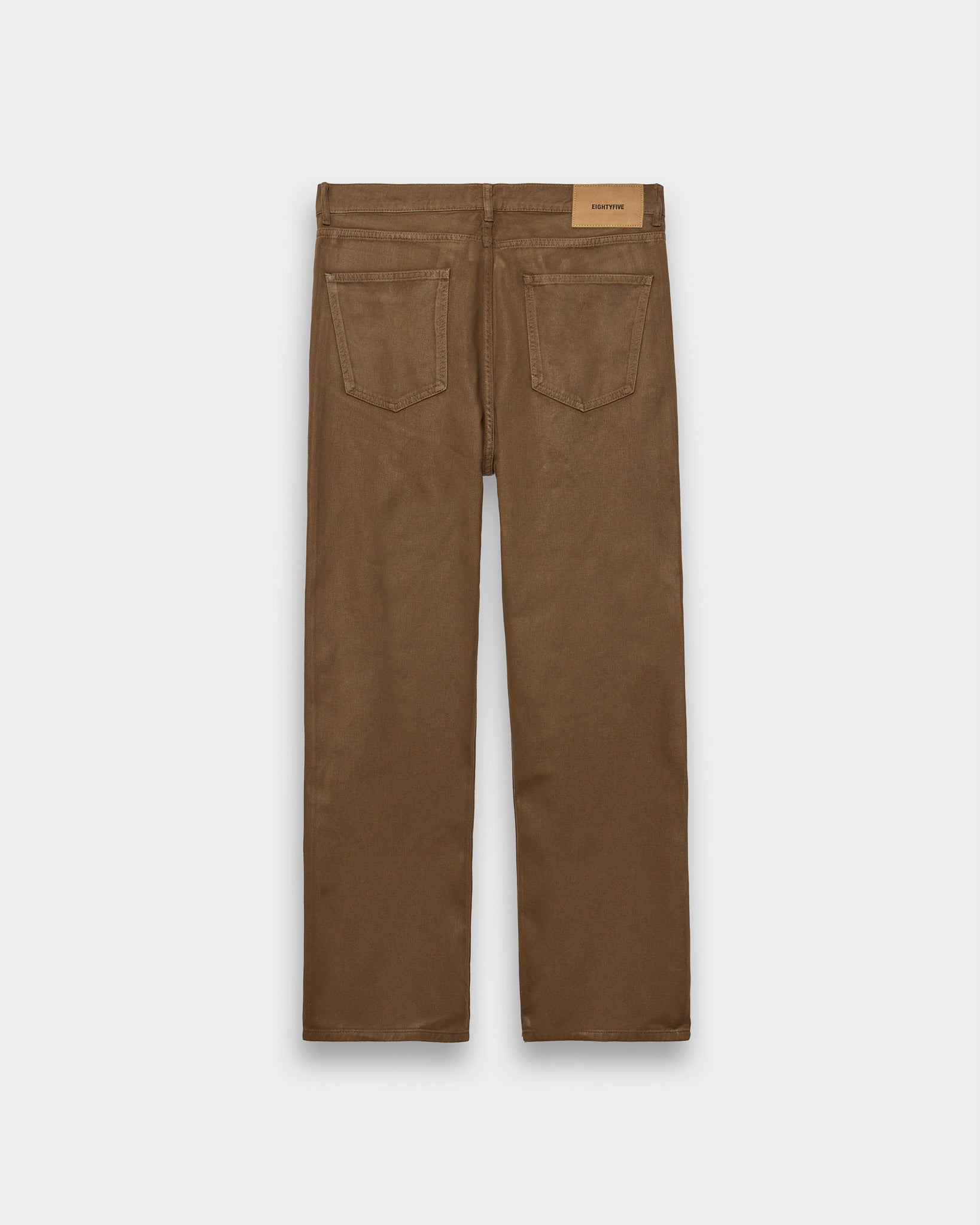 eightyfive-coated-straight-fit-denim-brown-coffee-quartz image 2
