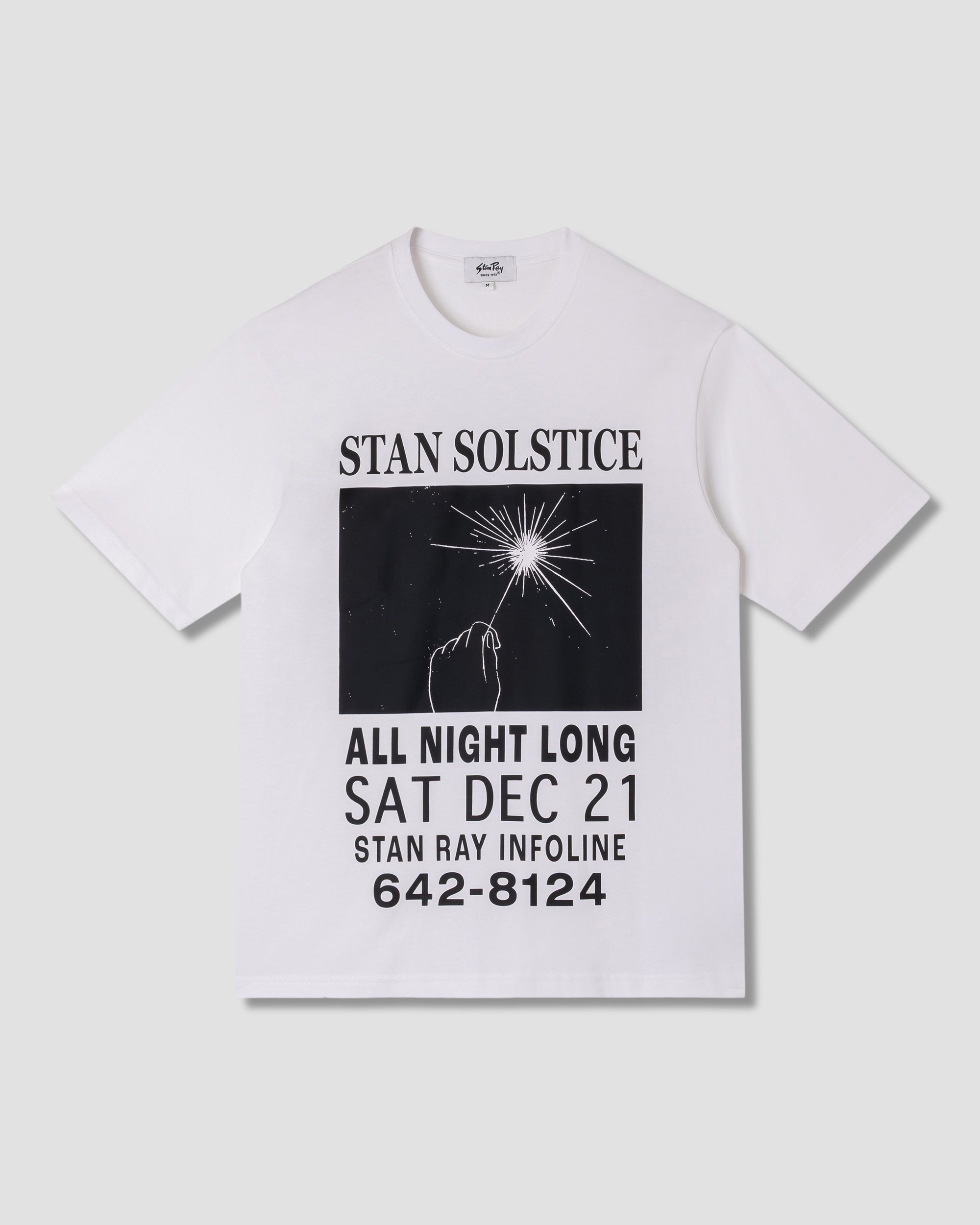 stan-ray-solstice-tee-white-wei-es-baumwoll-t-shirt-mit-print image 1