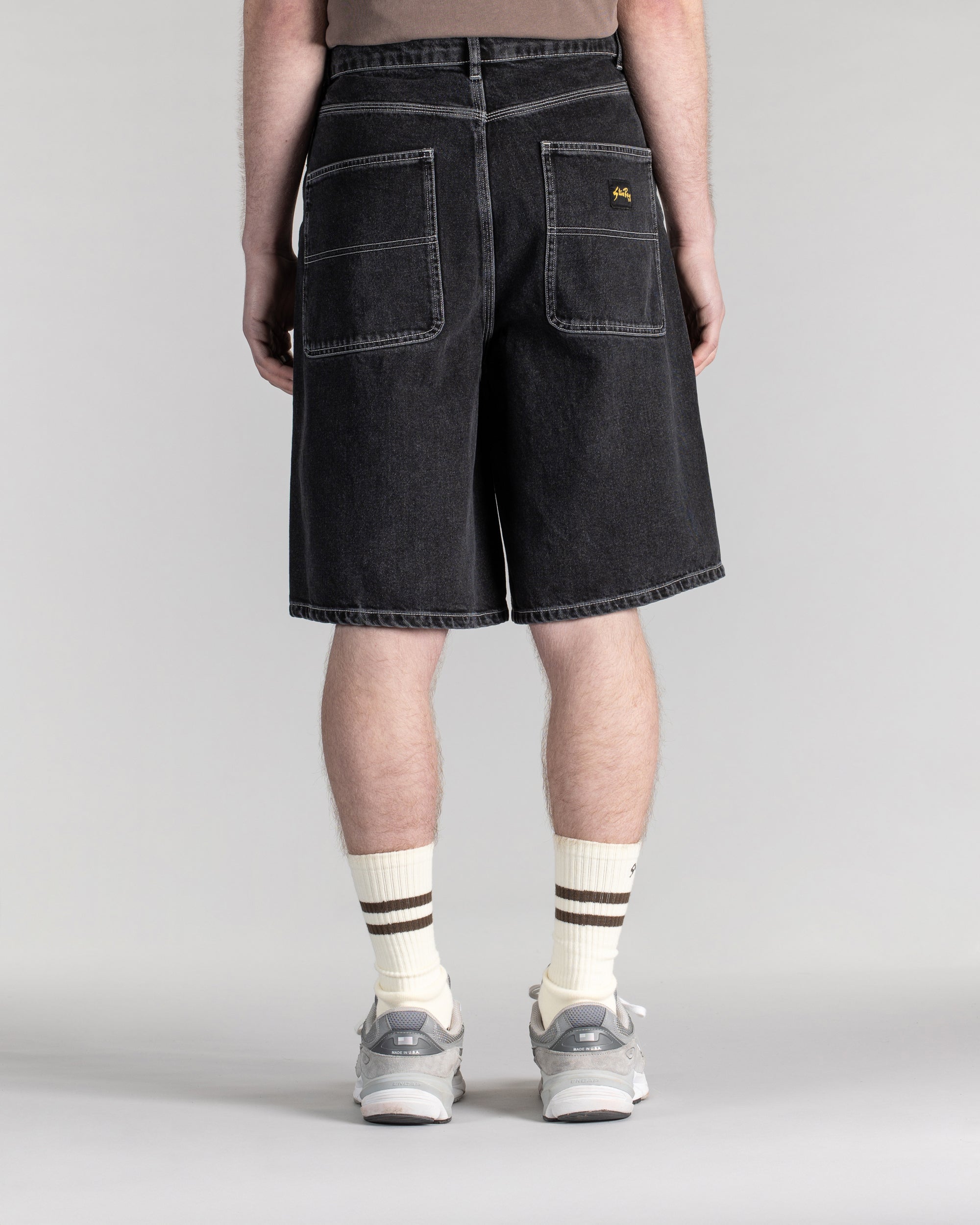 stan-ray-wide-5-short-jeansshorts-washed-black-denim image 4