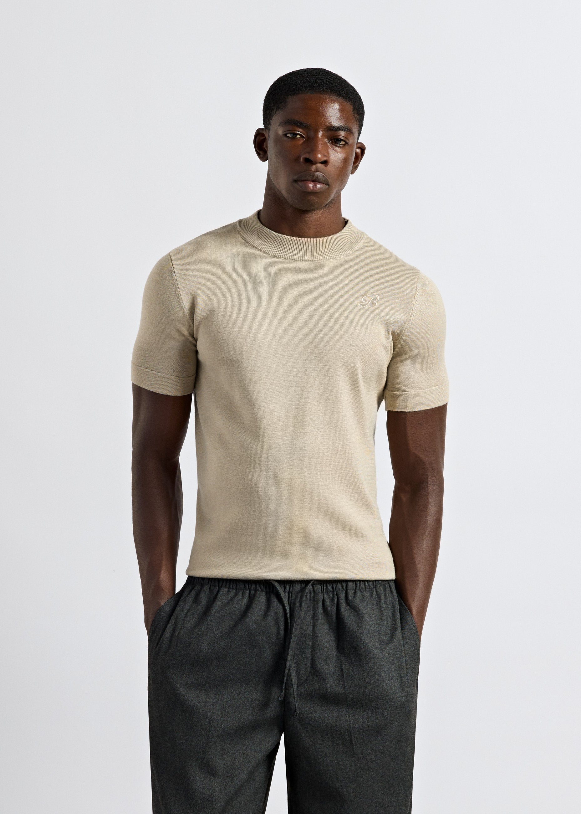 burocs-fine-knit-t-shirt-beige-melange-feinstrick image 3