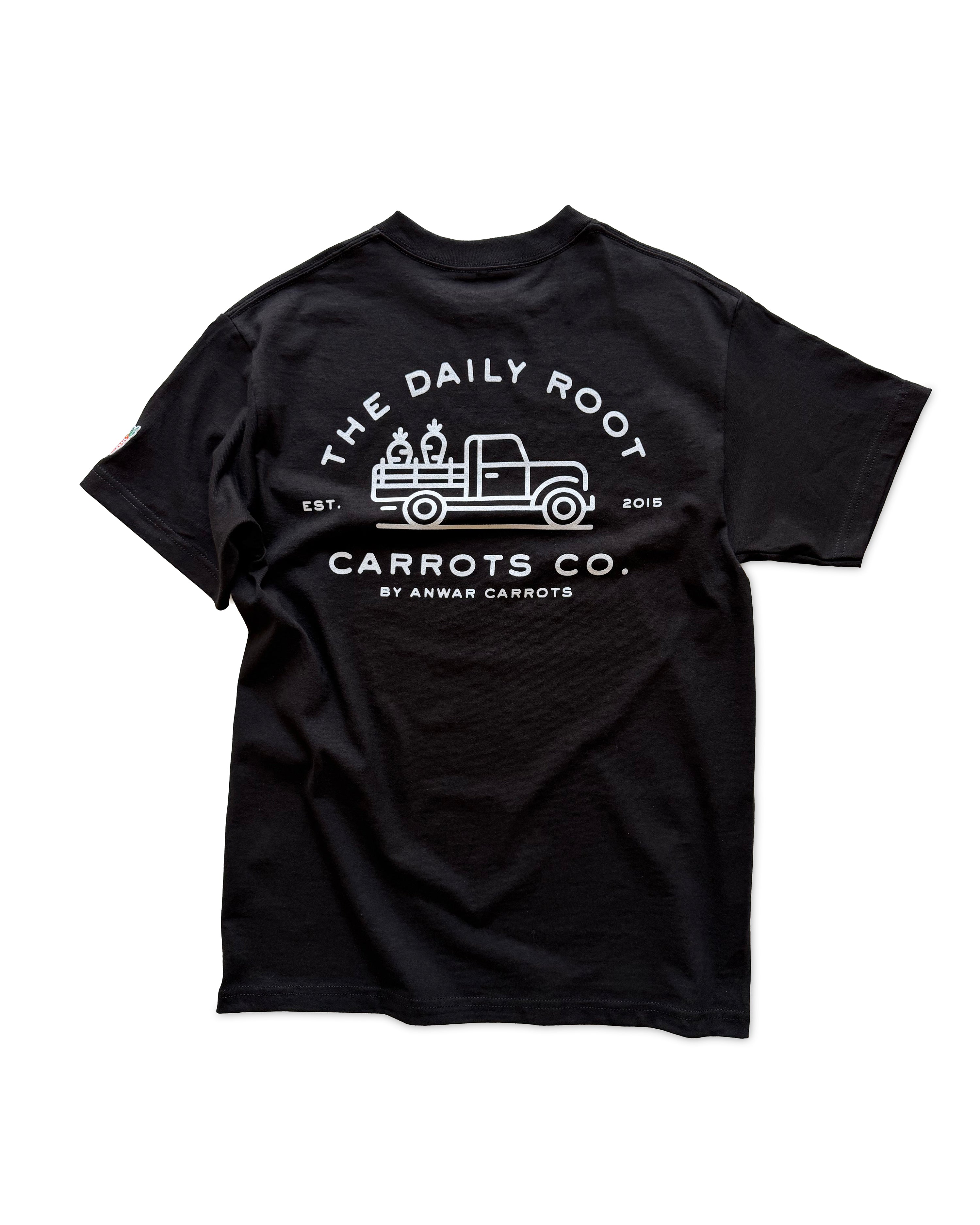 carrots-daily-root-tee-t-shirt-herren-schwarz-baumwolle image 2