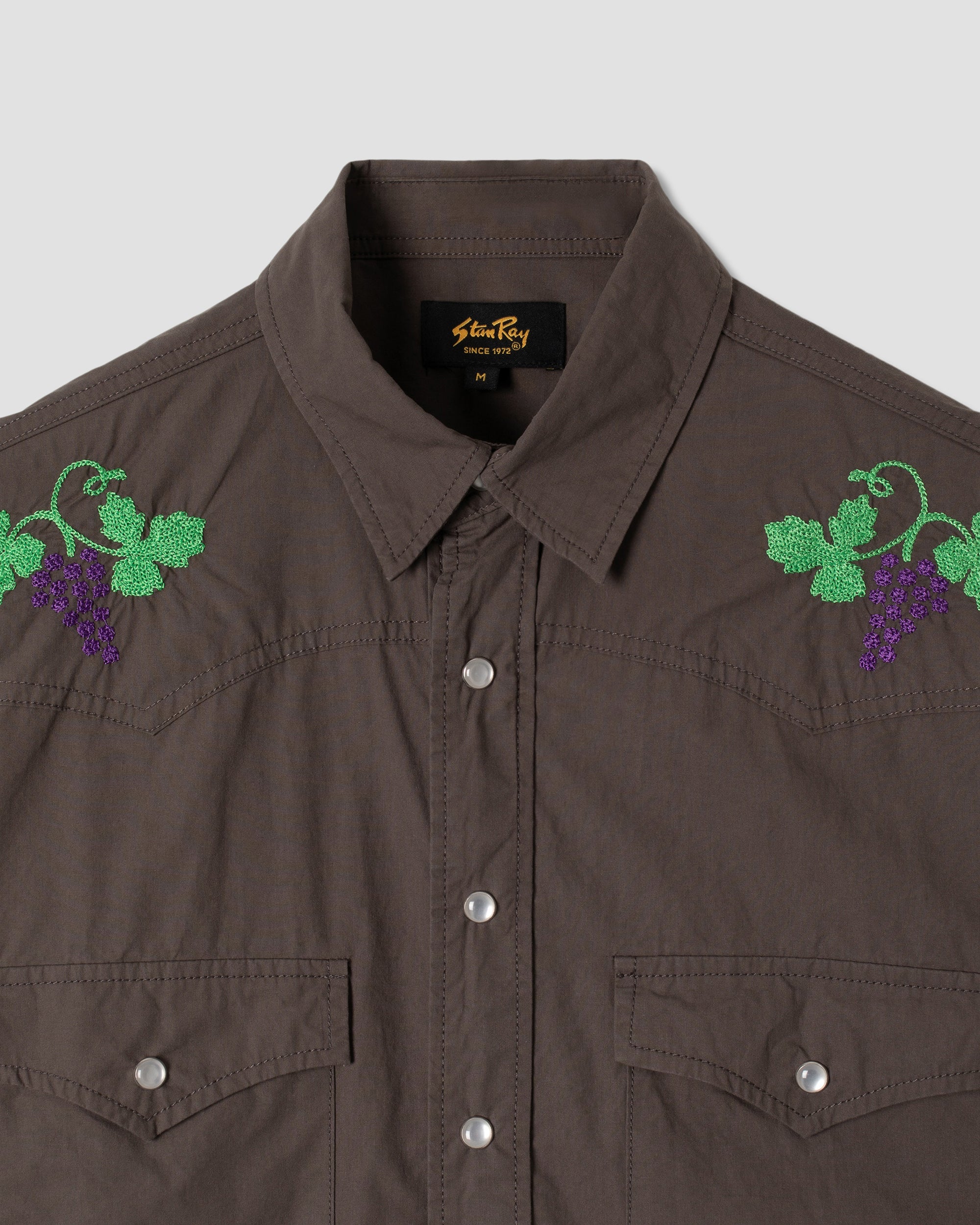 stan-ray-western-shirt-washed-black-poplin-baumwollhemd-snaps image 4