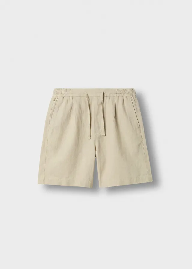 burocs-linen-blend-shorts-shorts-beige-leinen-regular-fit image 1