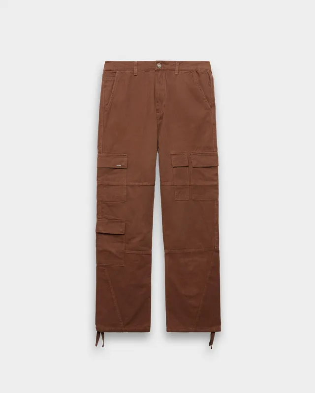 eightyfive-5-pocket-cargo-pants-brown-straight-fit image 1
