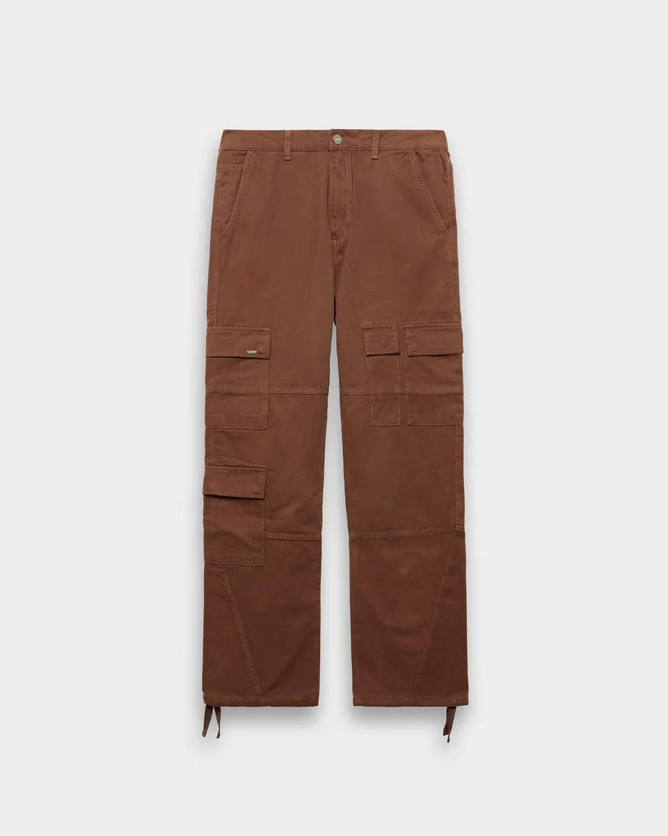 eightyfive-5-pocket-cargo-pants-brown-straight-fit image 1