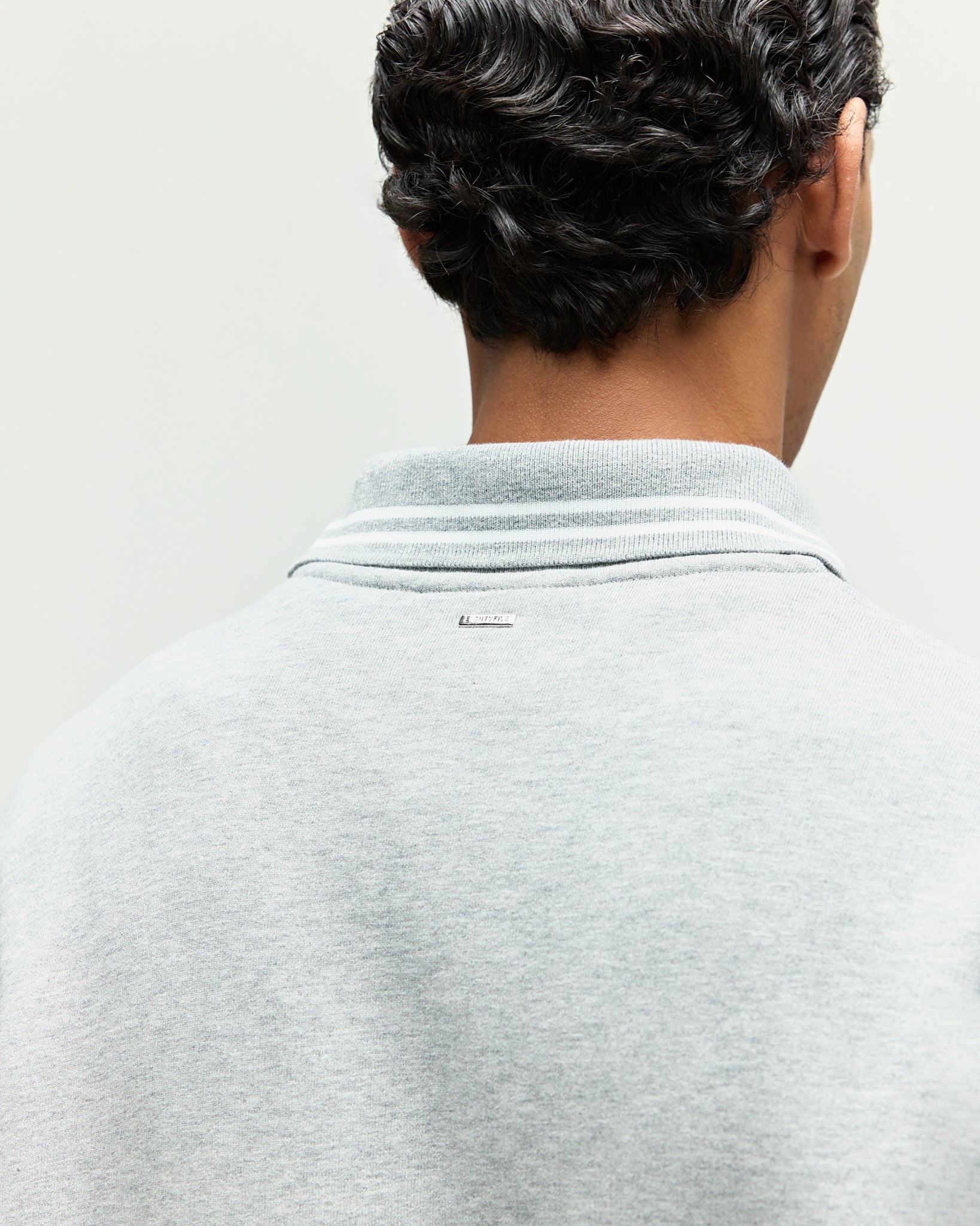 eightyfive-tops-heavy-polo-sweater-sporty-grey-regular image 3