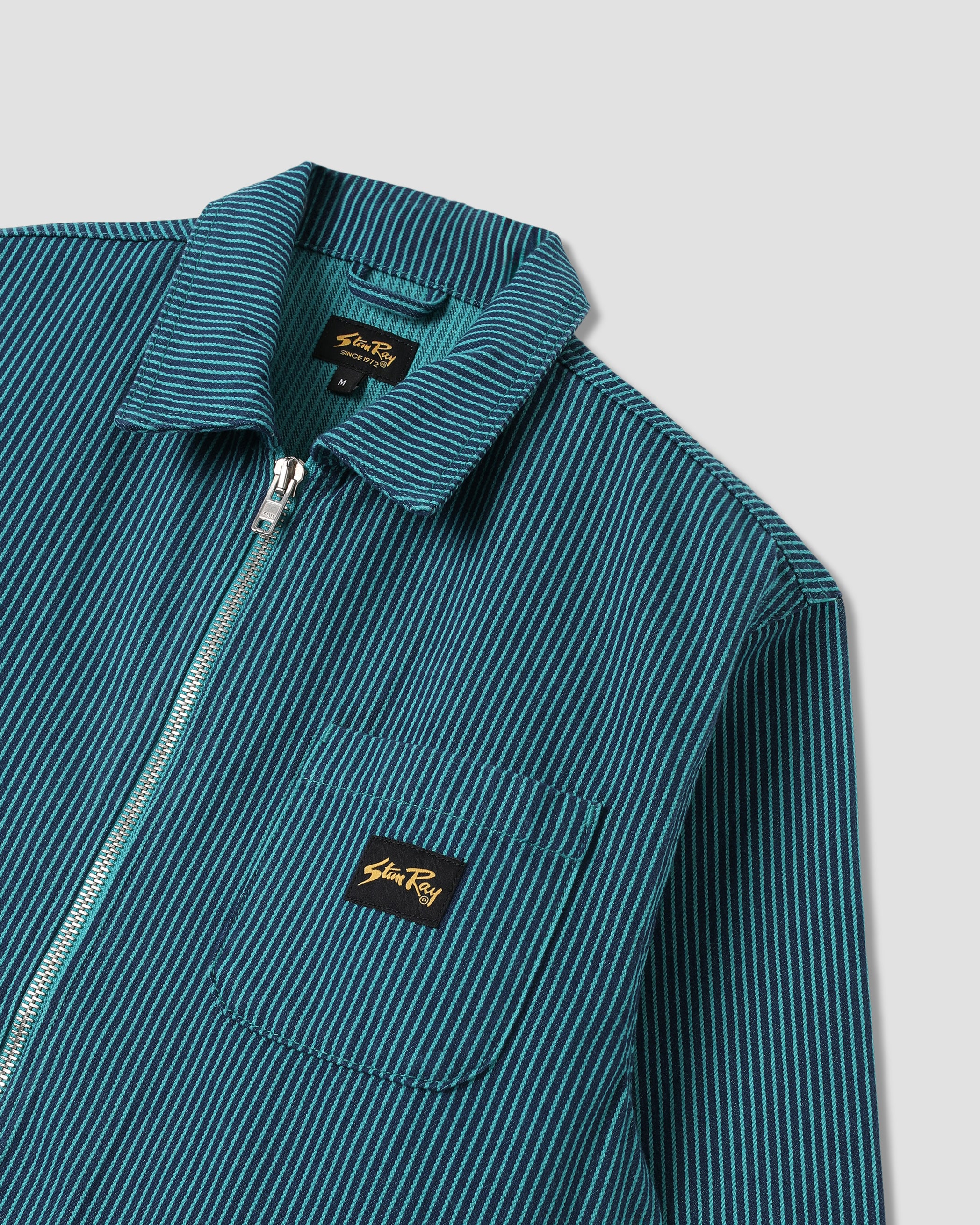 stan-ray-zip-shirt-hemd-blue-teal-hickory-flanell image 6
