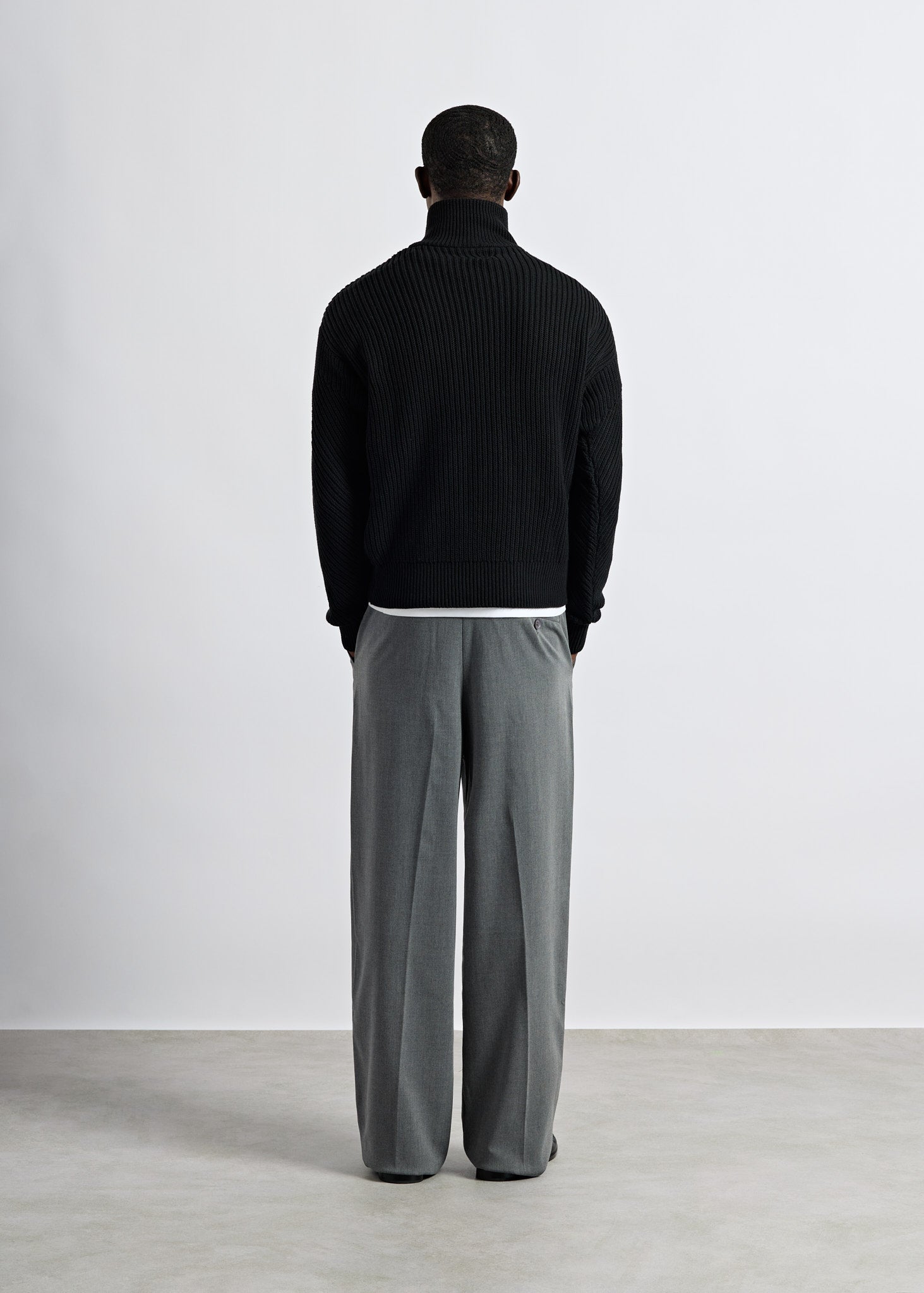 burocs-chunky-knit-zip-jacket-strickjacke-black-m image 5