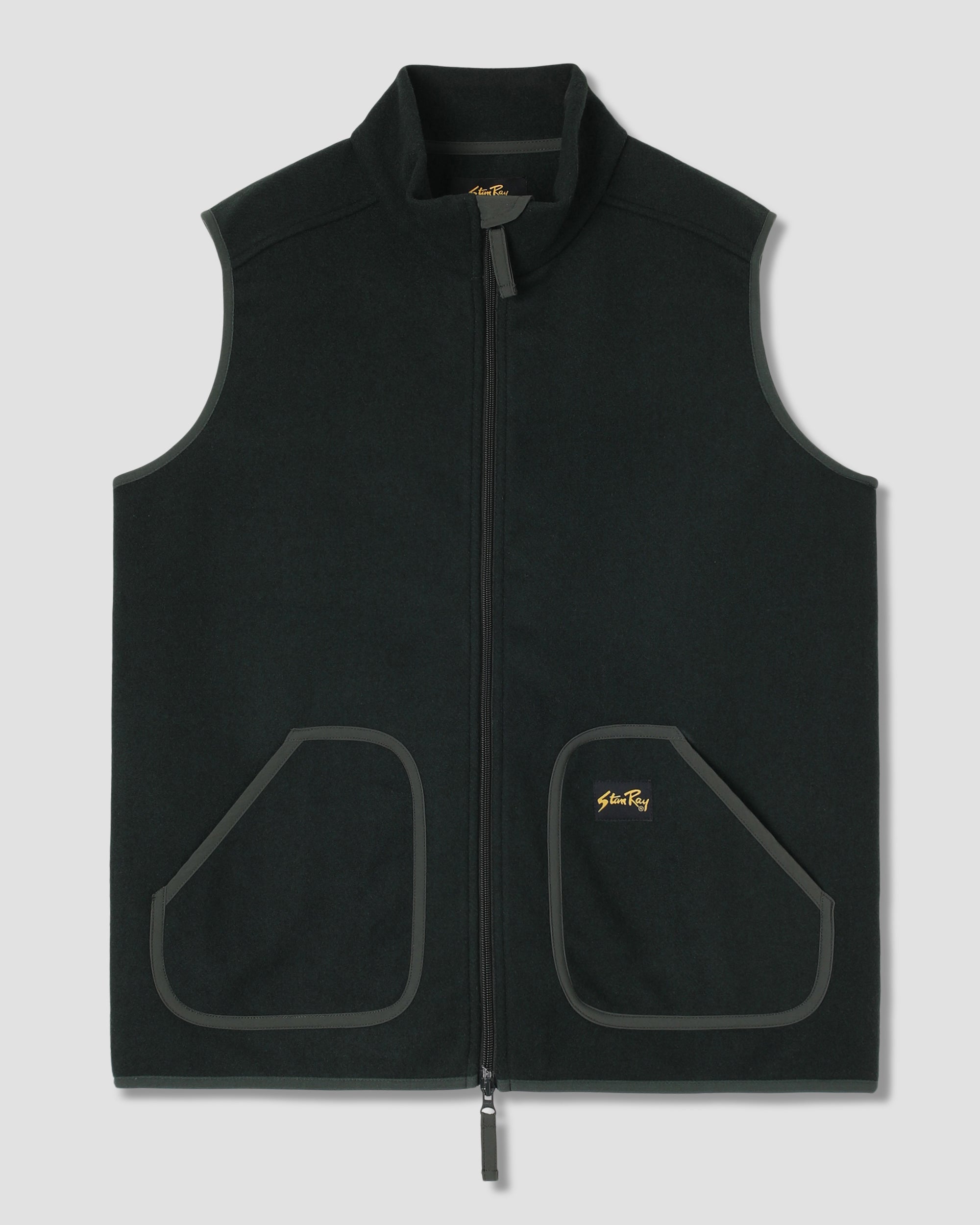 stan-ray-wool-fleece-vest-botanical-green-wolle image 1