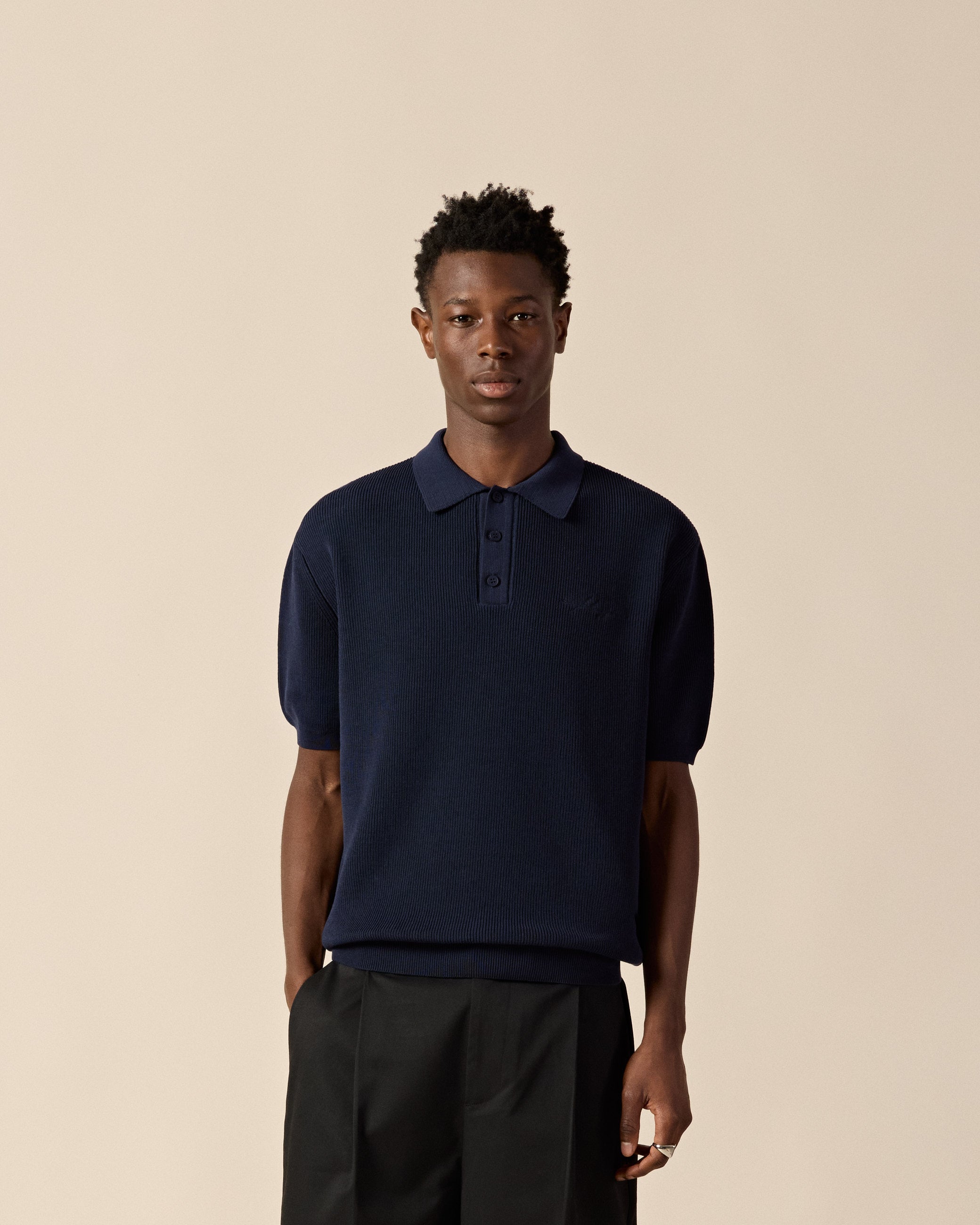 eightyfive-knit-poloshirt-polo-navy-baumwolle image 3