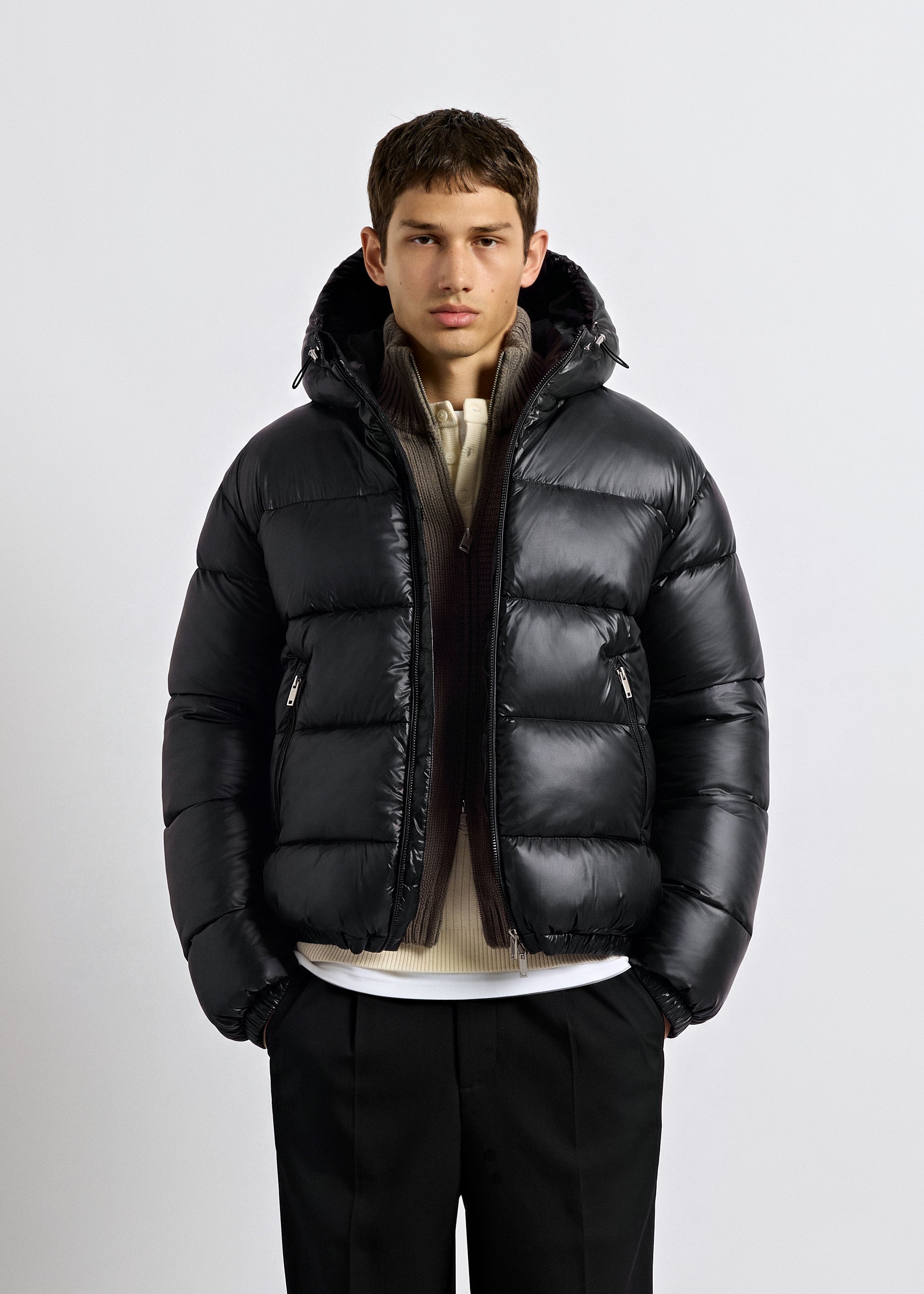burocs-glossy-puffer-jacket-winterjacke-schwarz-gl-nzend image 3