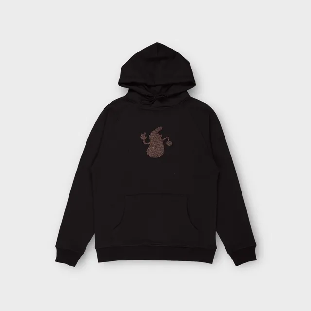 le-fix-kaj-terry-hoodie-schwarz-baumwolle image 1