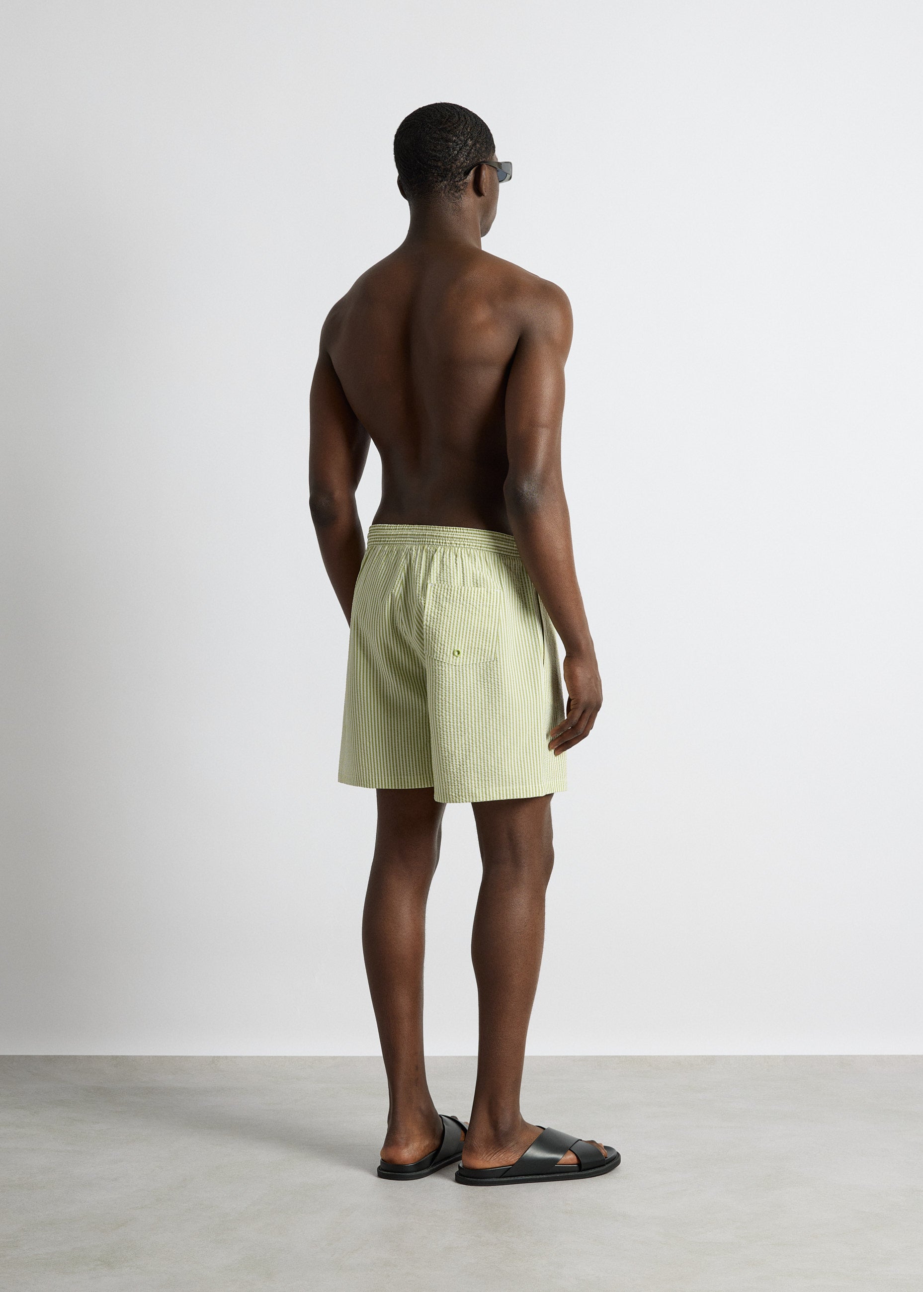 burocs-seersucker-swimshorts-shorts-gr-n-wei-polyester image 6