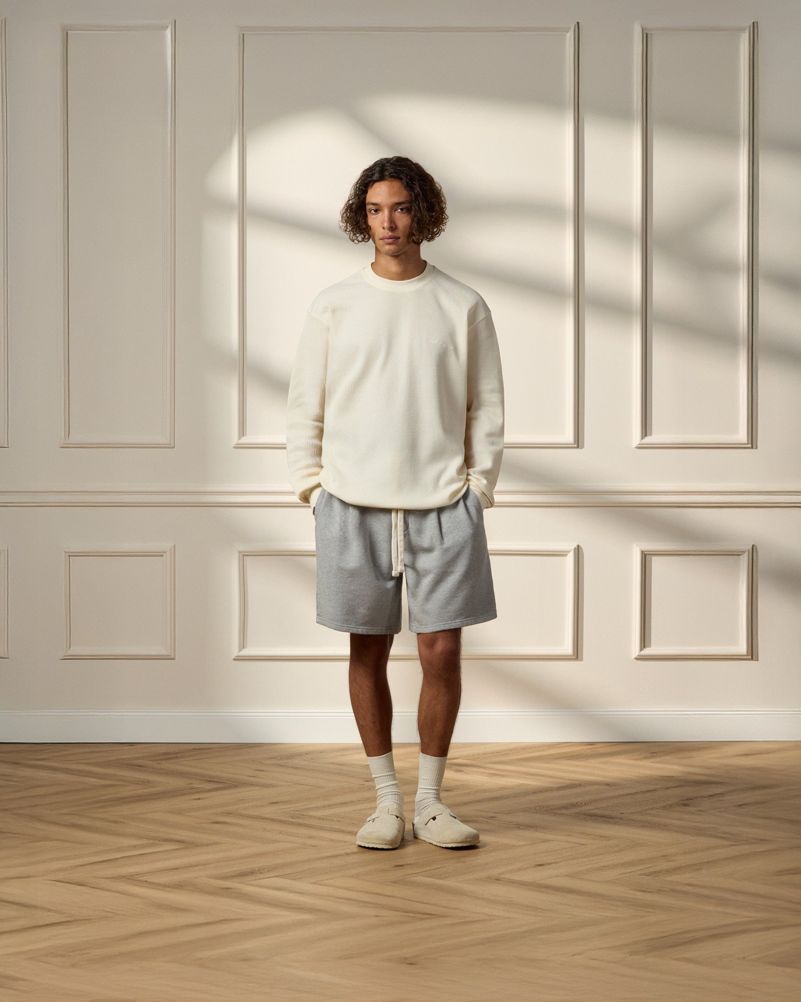eightyfive-waffle-longsleeve-off-white-relaxed-fit image 4