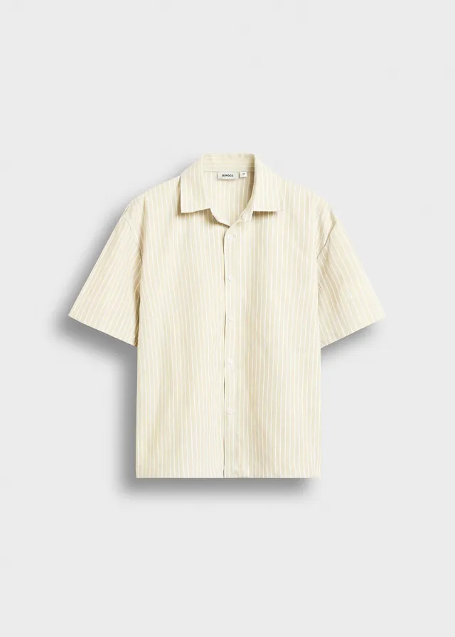 burocs-shirts-boxy-shortsleeve-shirt-pale-yellow-streifen image 1