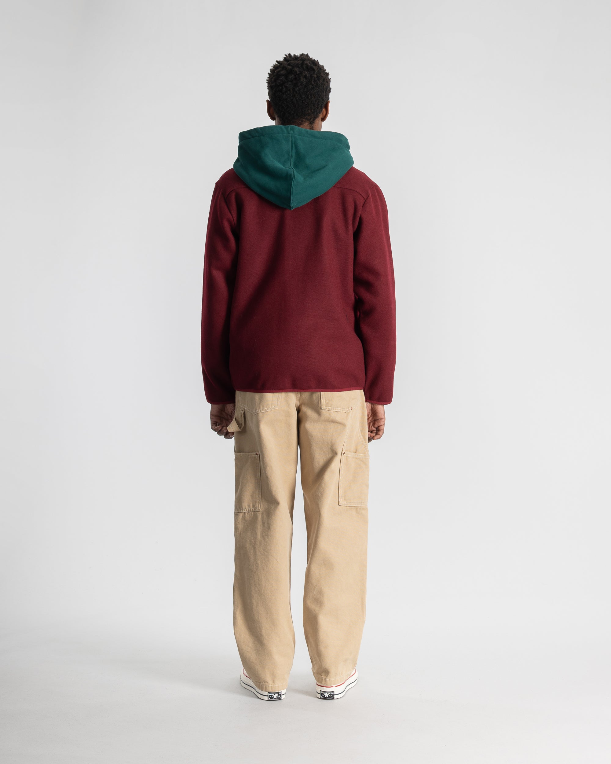 stan-ray-jackets-wool-fleece-cardigan-dark-red-heather image 7