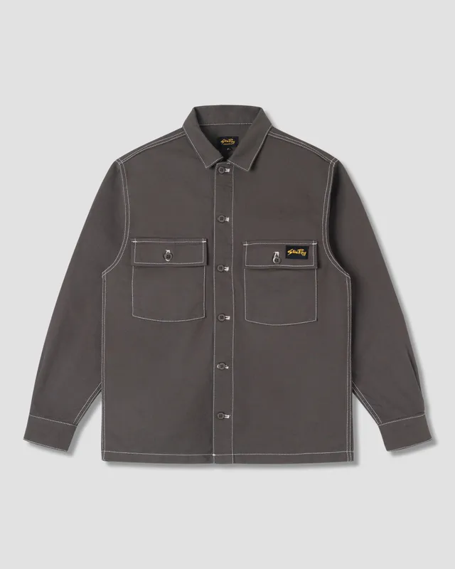 stan-ray-cpo-hemd-charcoal-bedford-arbeitshemd-herren image 1