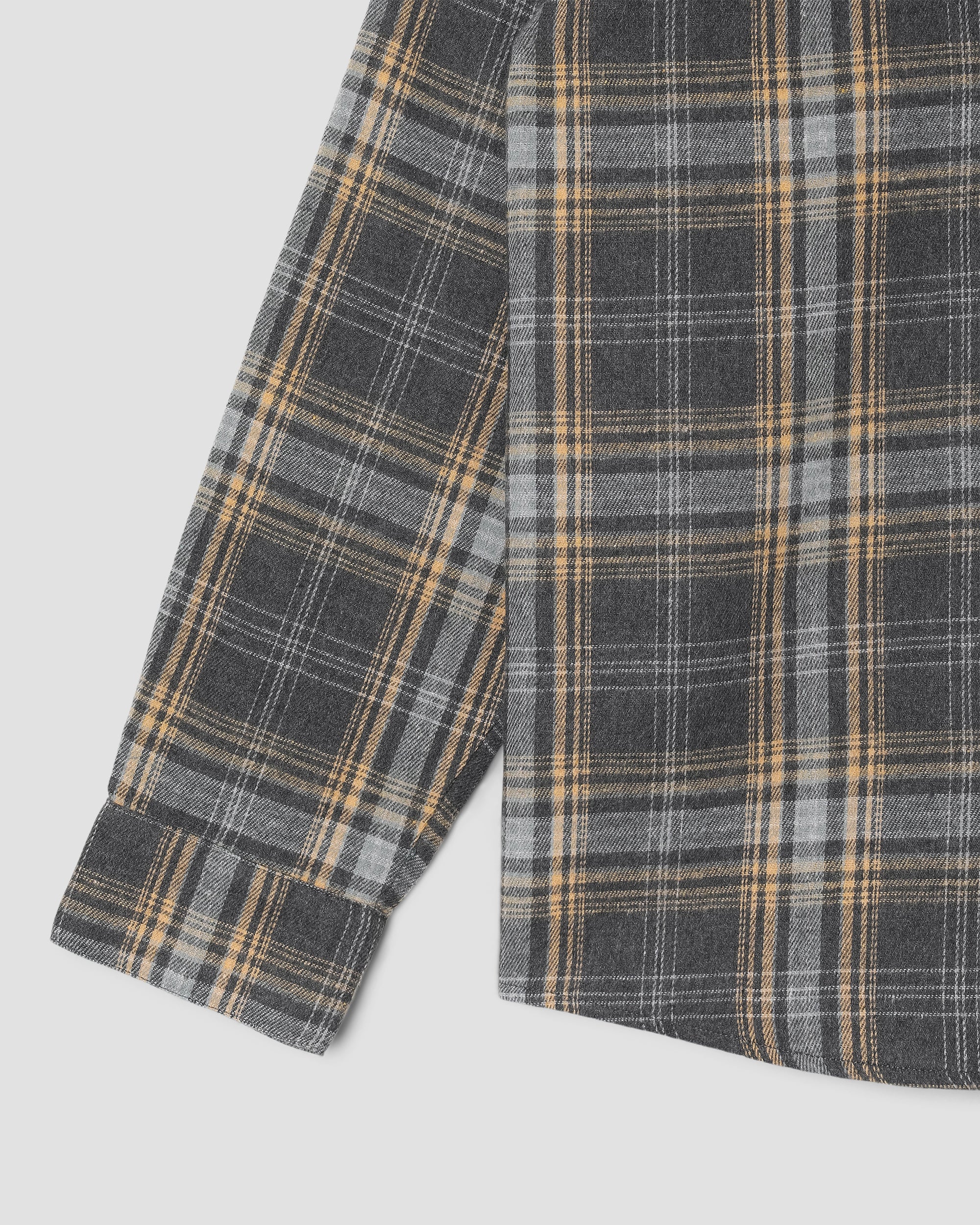 stan-ray-flannel-shirt-kurzarmhemd-charcoal-plaid-145gsm image 5