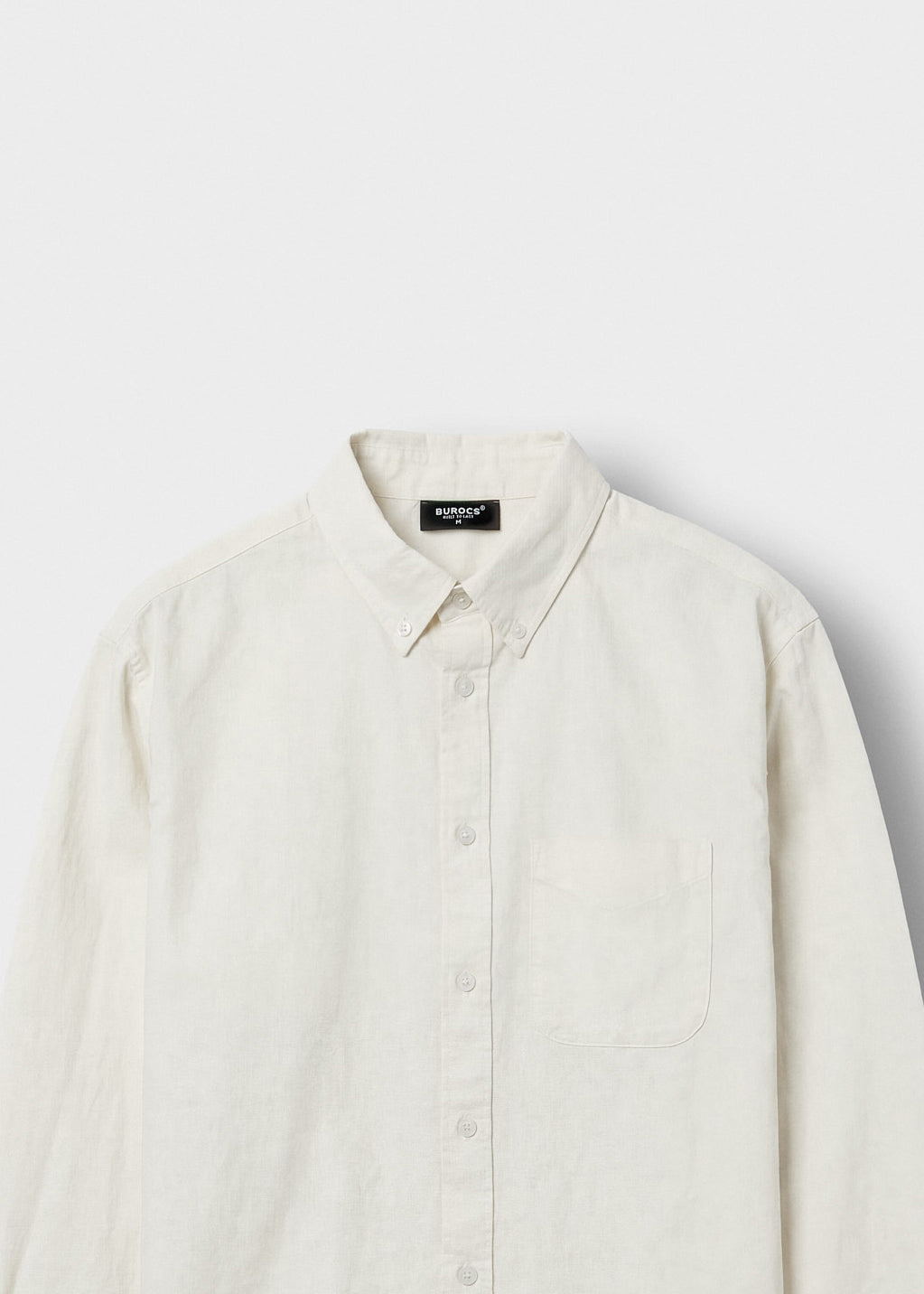 burocs-linen-blend-shirt-herren-wei-regular-fit image 3