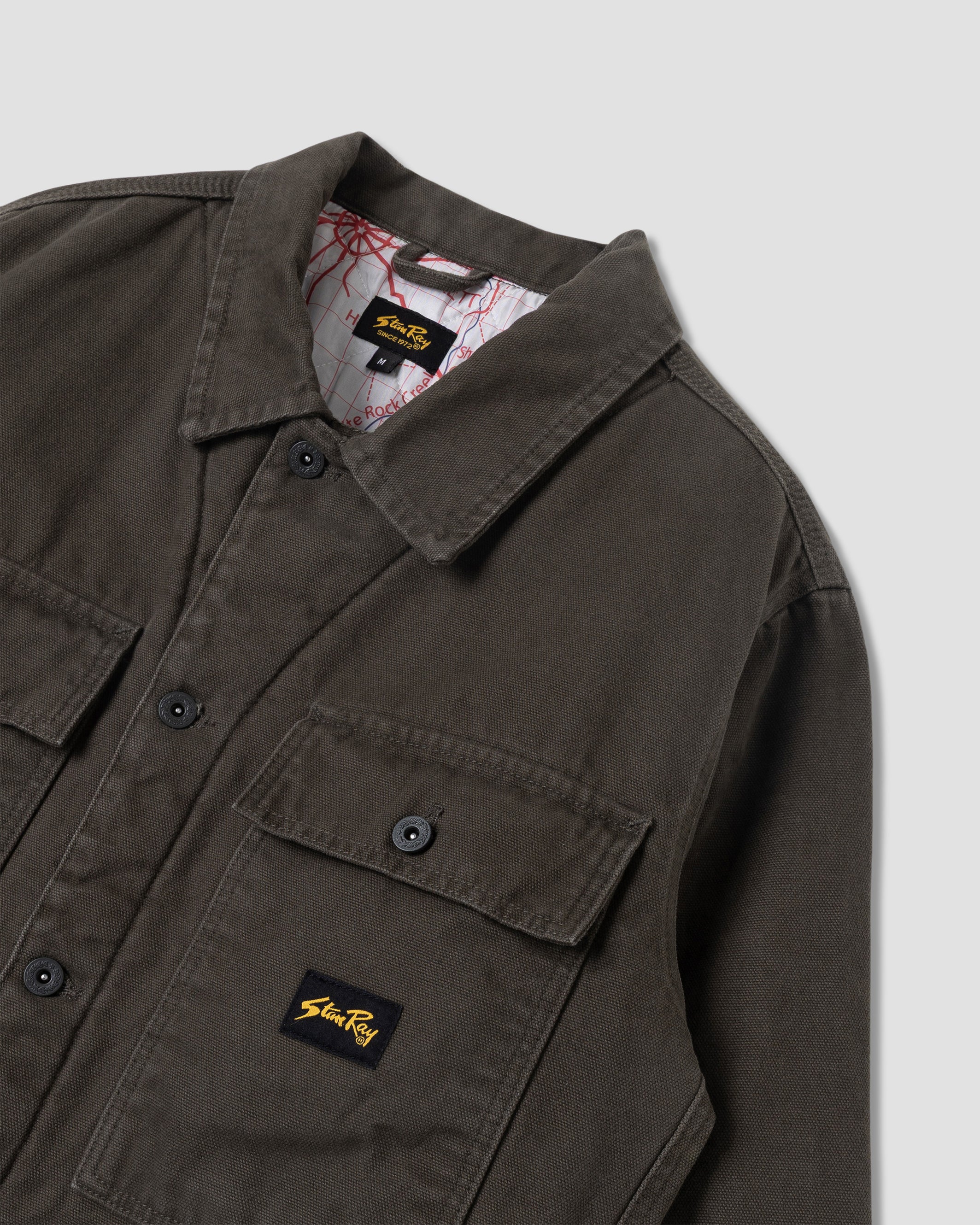 stan-ray-lined-trucker-jacket-herren-jacke-charcoal-duck image 5