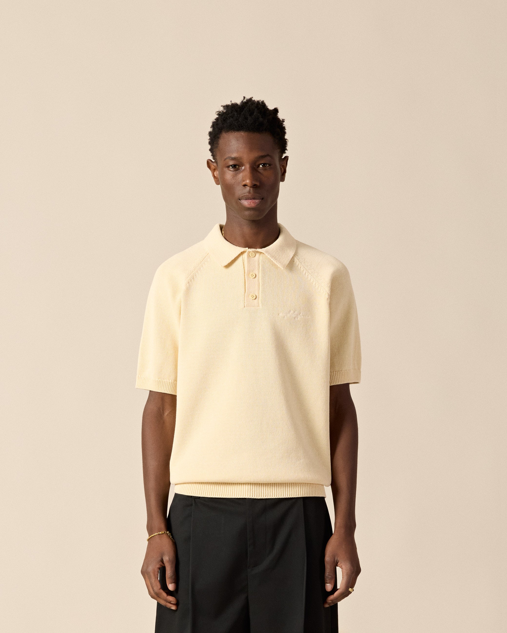 eightyfive-tops-raglan-knit-poloshirt-polo-pale-yellow-regular image 3
