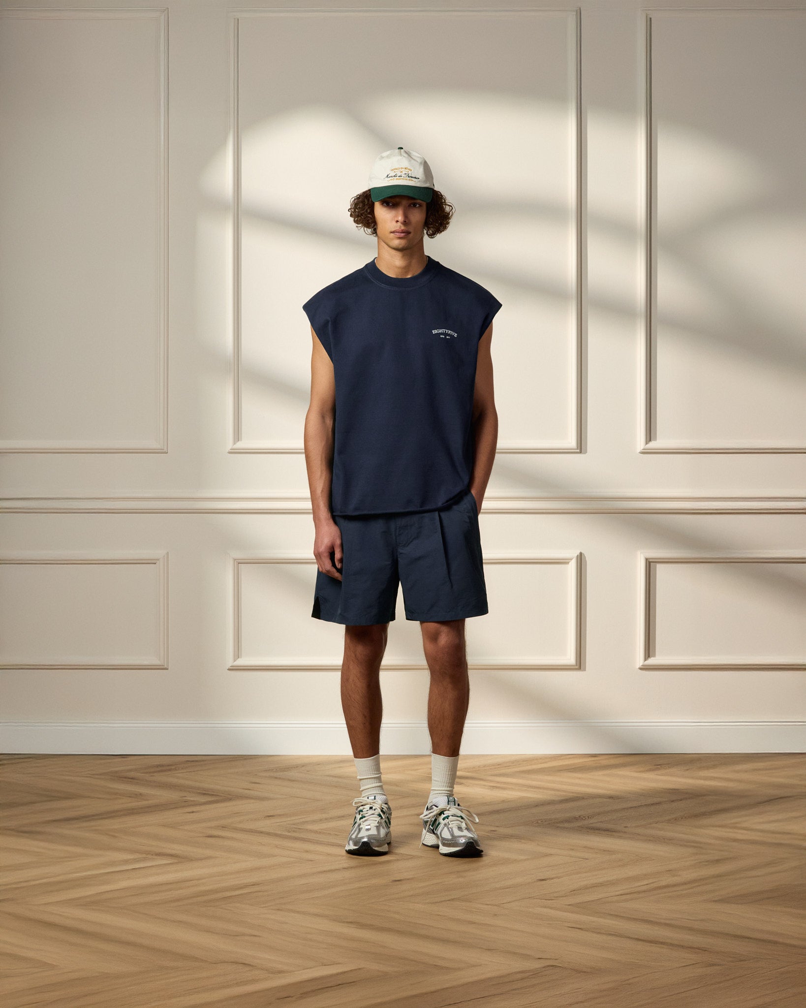 eightyfive-bottoms-nylon-track-shorts-sportshorts-navy image 4