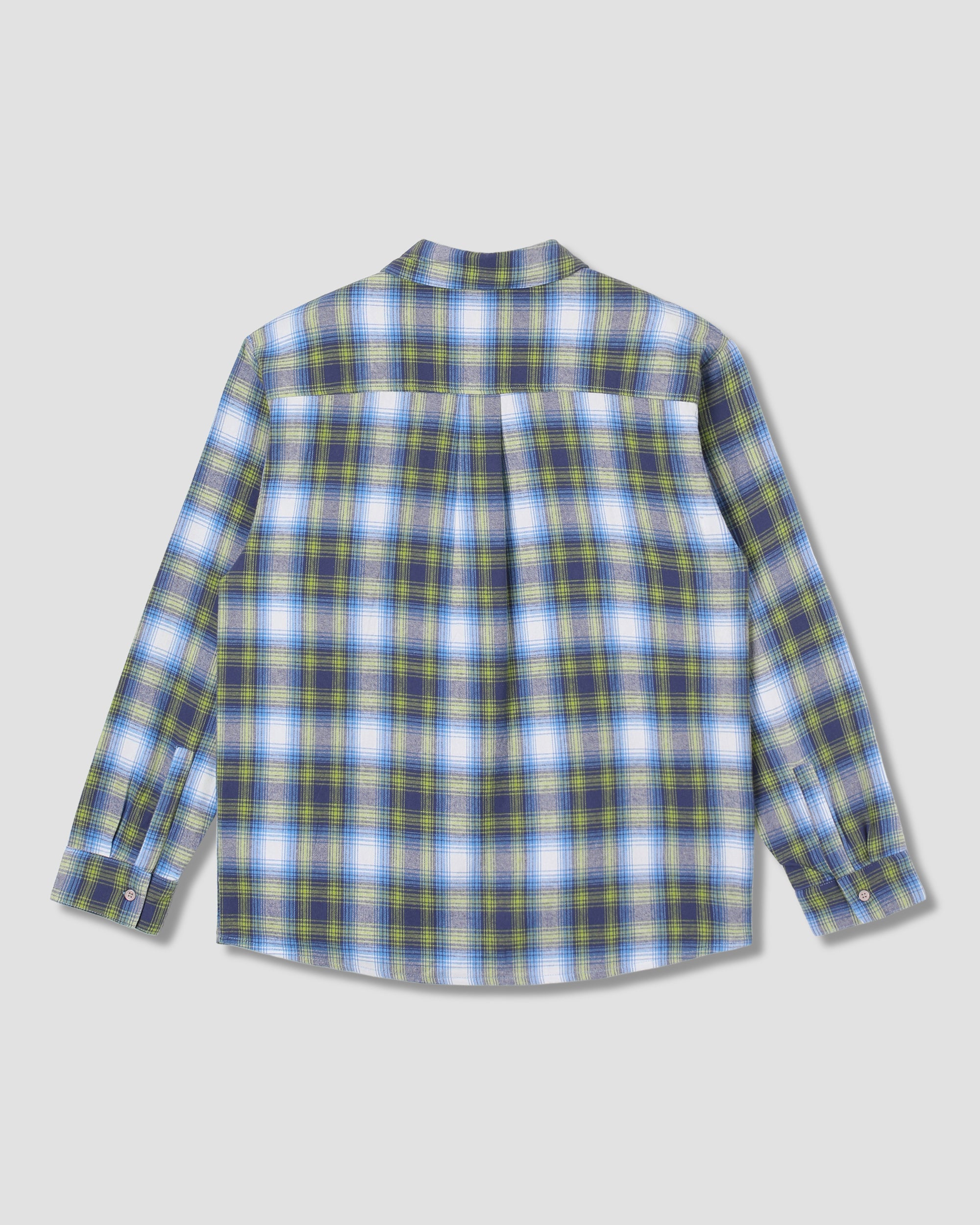 stan-ray-flannel-shirt-herren-hemd-bright-blue-plaid-kurzarm image 3